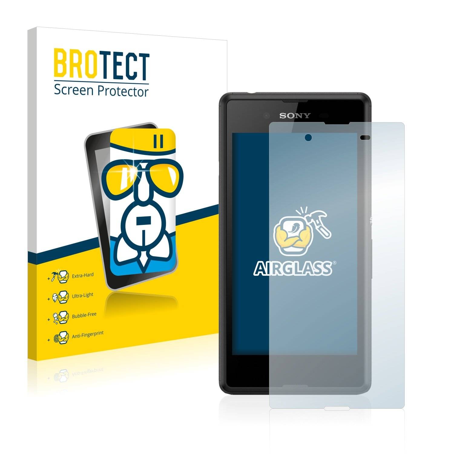 BROTECT AirGlass Schutzglas Folie für Sony Xperia E3 D2206 /