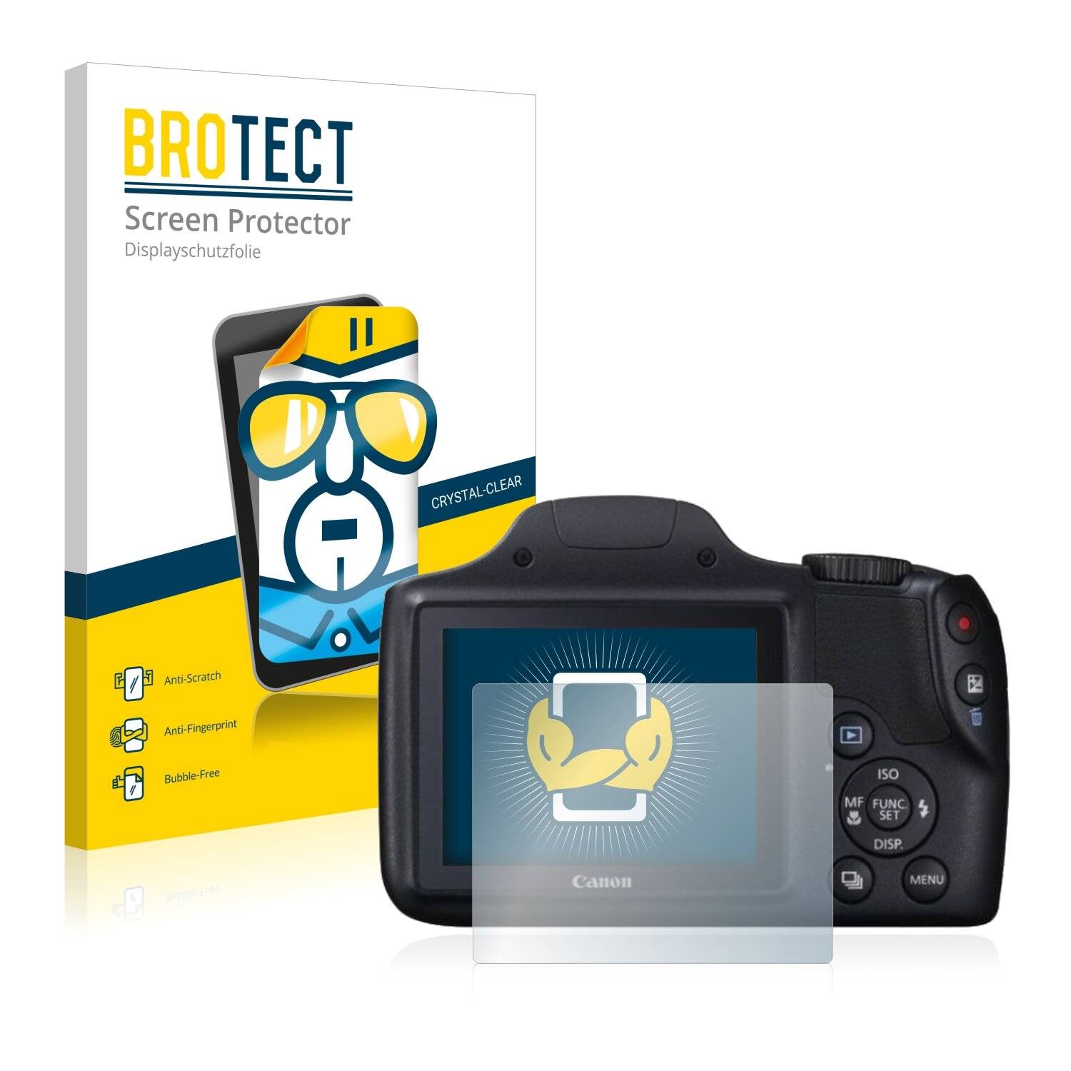 2x BROTECT HD-Clear Displayschutzfolie für Canon PowerShot SX520
