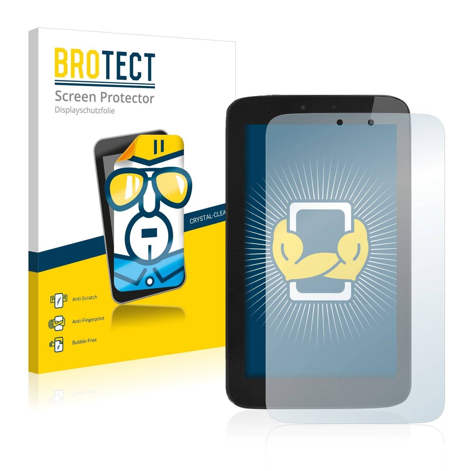 2x BROTECT HD-Clear Displayschutzfolie für Alcatel One Touch Pop