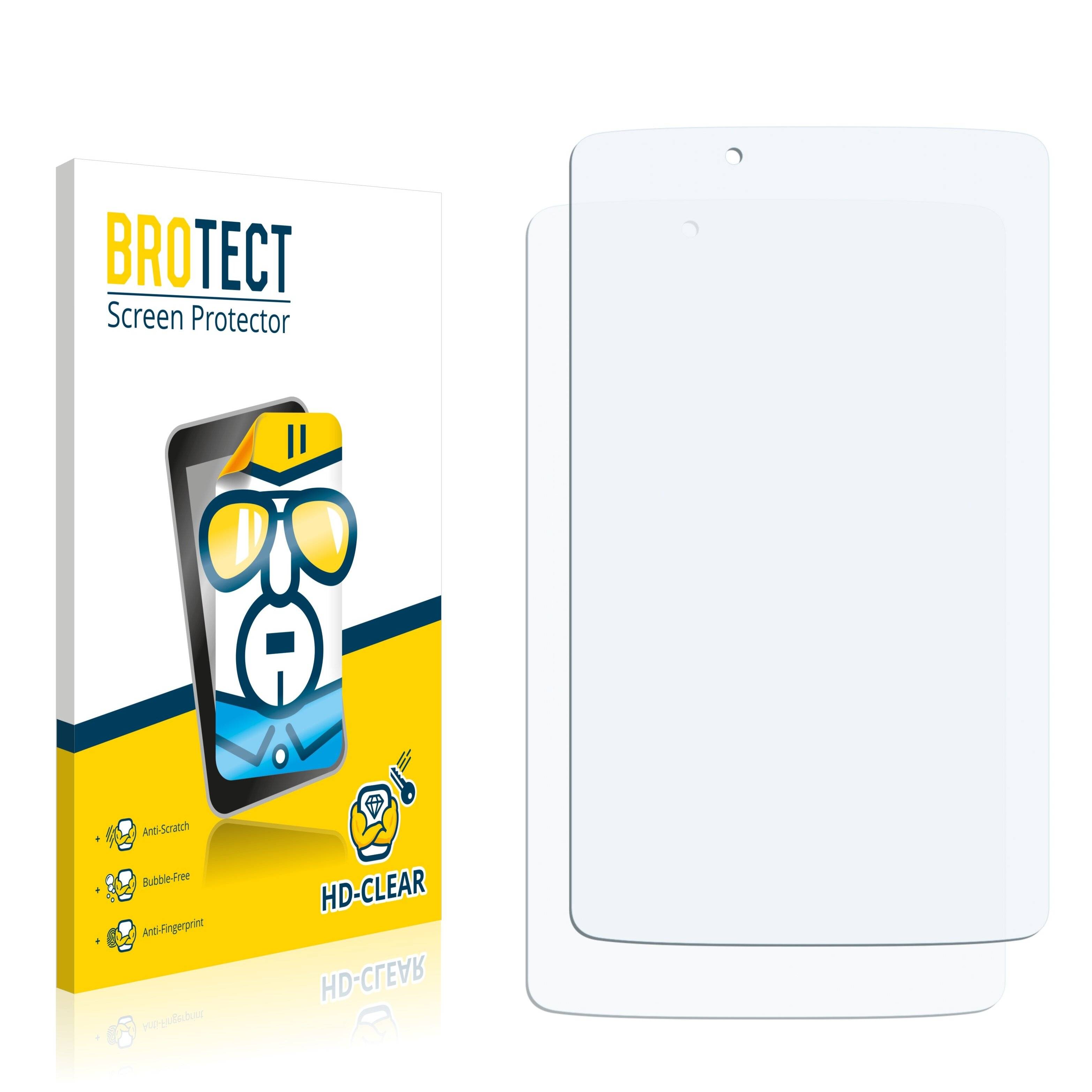 2x BROTECT HD-Clear Displayschutzfolie für LG G Pad 2