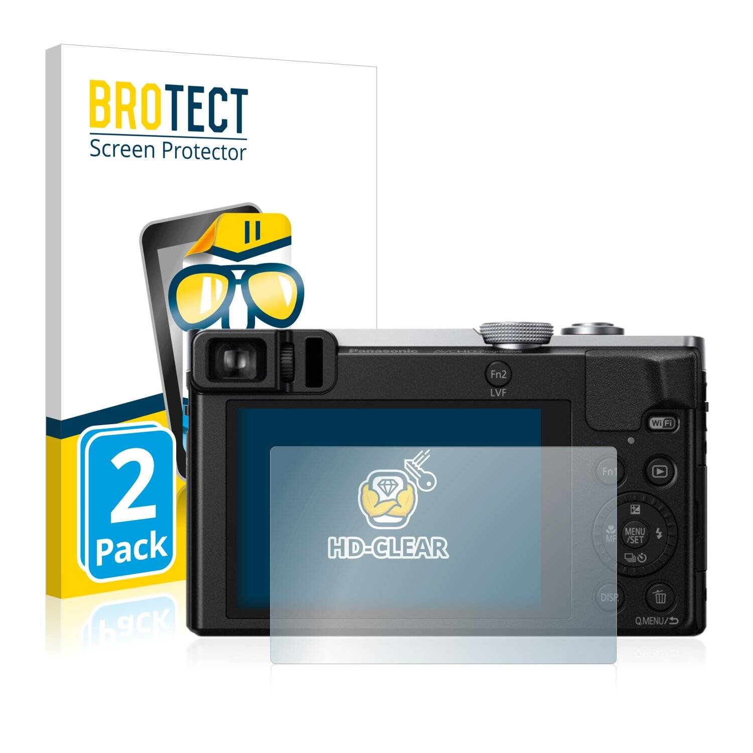 2x BROTECT HD-Clear Displayschutzfolie für Panasonic Lumix