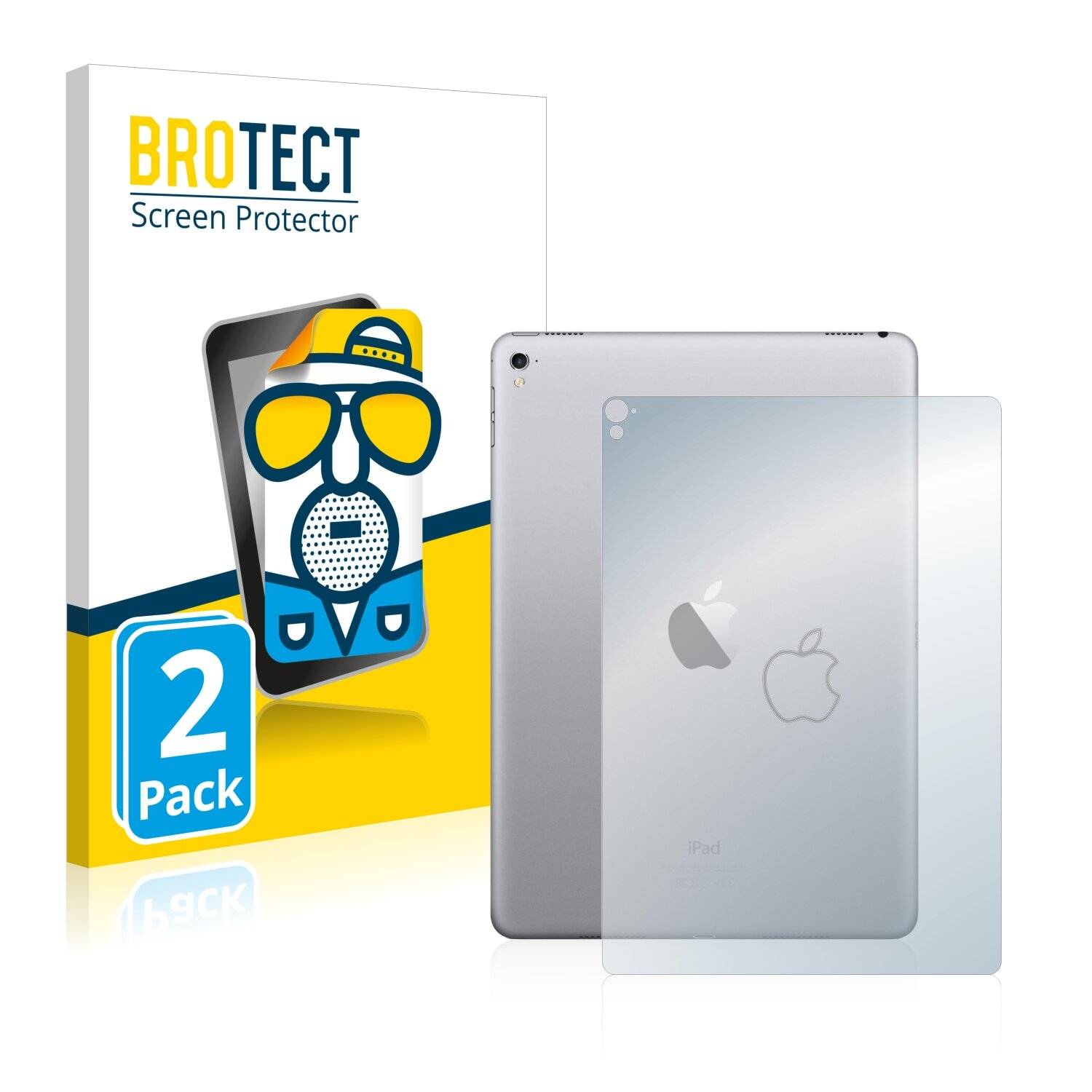 2x BROTECT Matte Displayschutzfolie für Apple iPad Pro 9.7 2016 (Rückseite) - Entspiegelt,