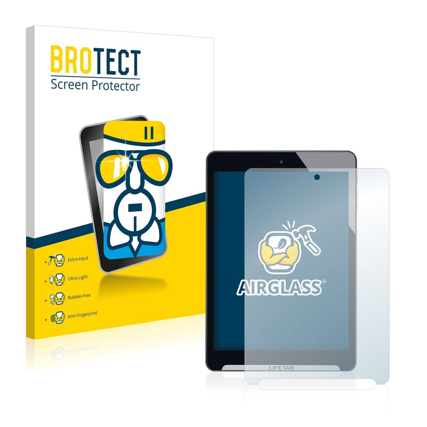 BROTECT AirGlass Schutzglas Folie für Medion Lifetab S7851