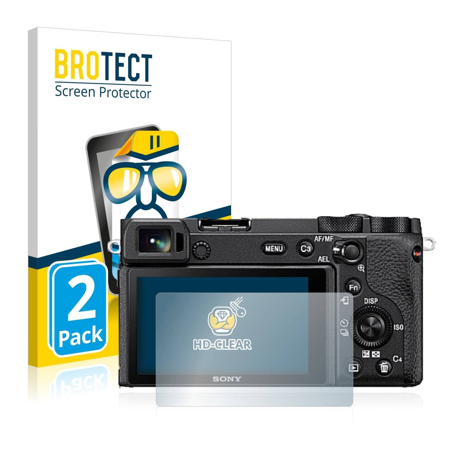 2x BROTECT HD-Clear Displayschutzfolie für Sony Alpha