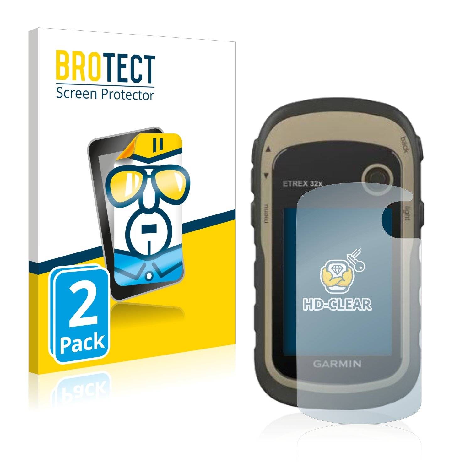 2x BROTECT HD-Clear Displayschutzfolie für Garmin eTrex