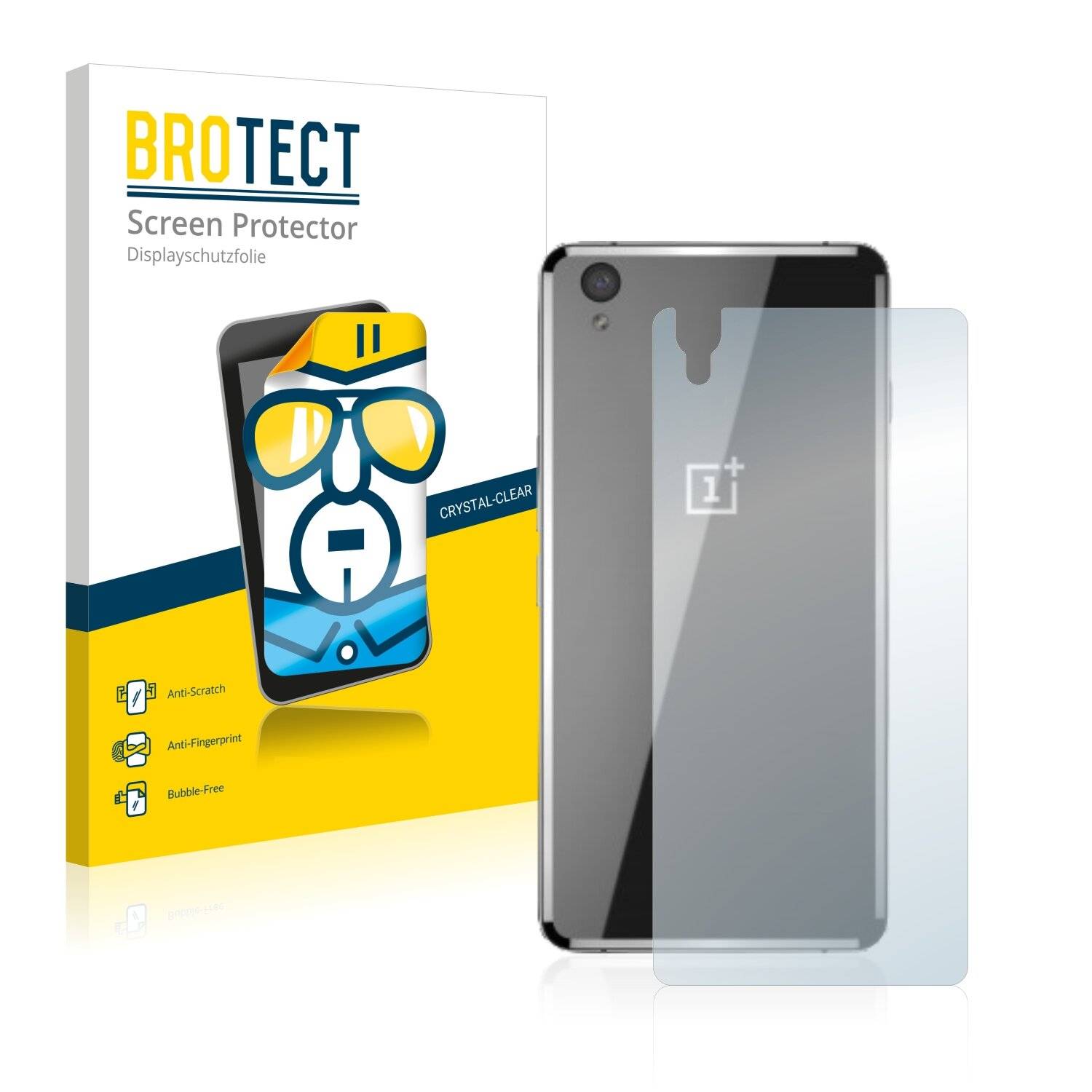 2x BROTECT HD-Clear Displayschutzfolie für OnePlus X Ceramic