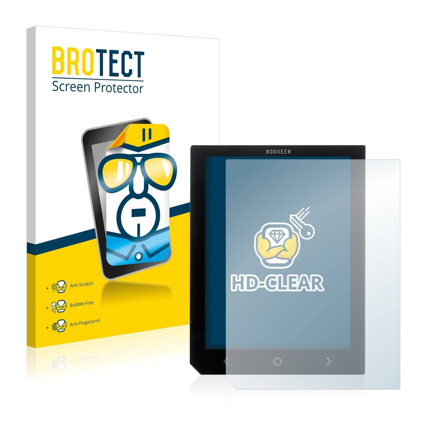 2x BROTECT HD-Clear Displayschutzfolie für Bookeen Cybook