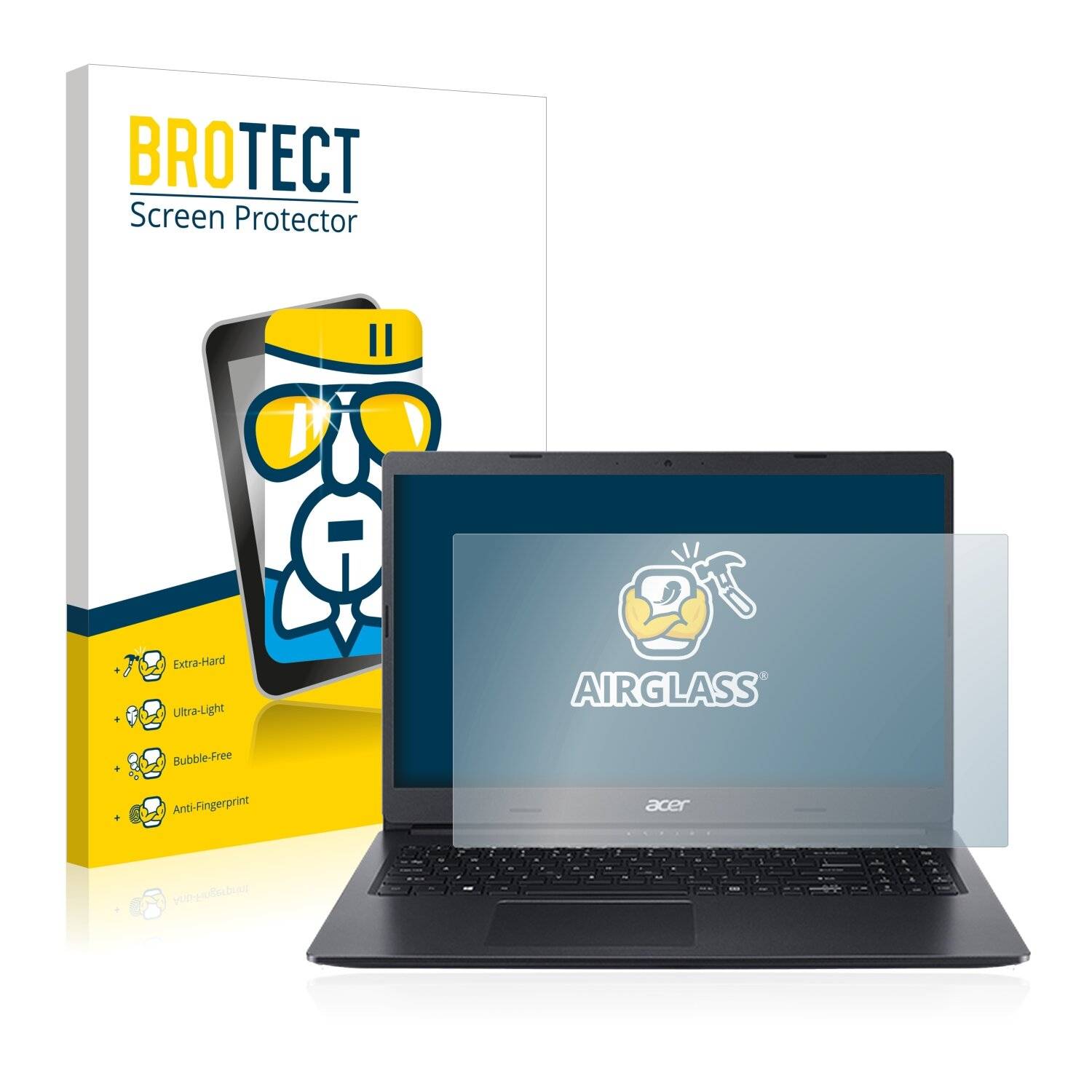 BROTECT AirGlass Schutzglas Folie für Acer Aspire 3