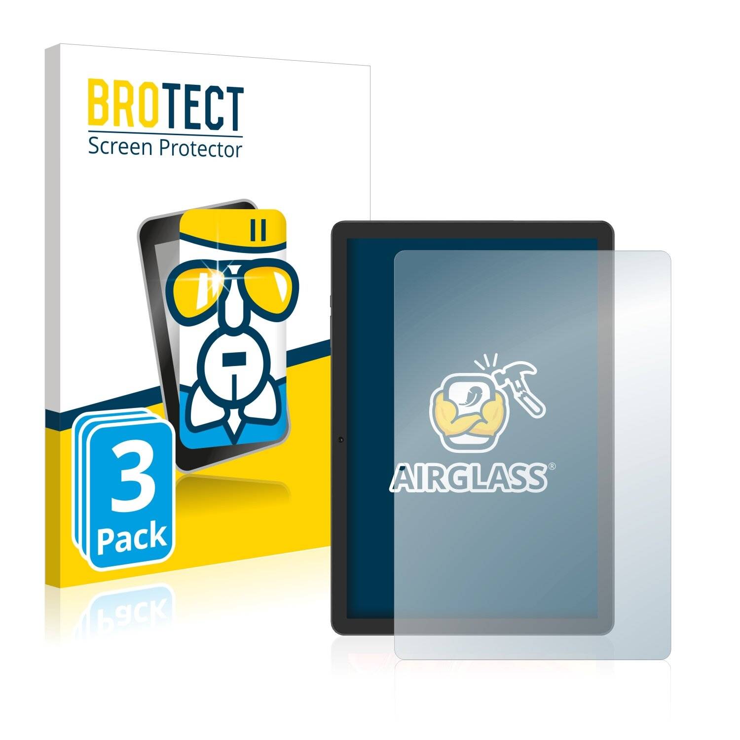 3x BROTECT AirGlass Schutzglas Folie für Vankyo MatrixPad