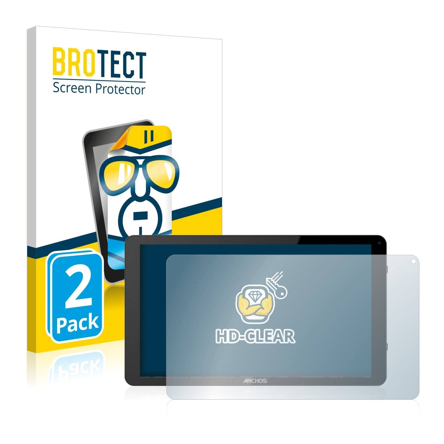2x BROTECT HD-Clear Displayschutzfolie für Archos 101f