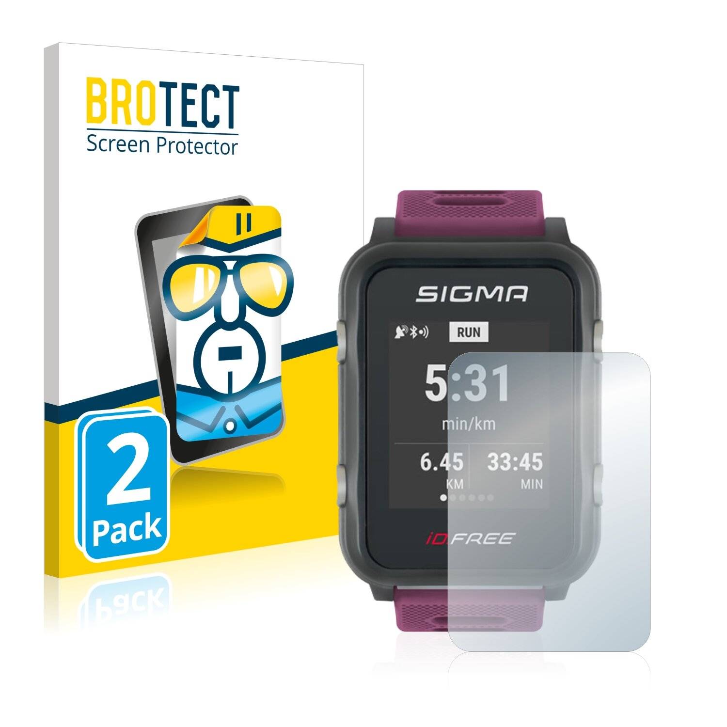 2x BROTECT HD-Clear Displayschutzfolie für Sigma iD