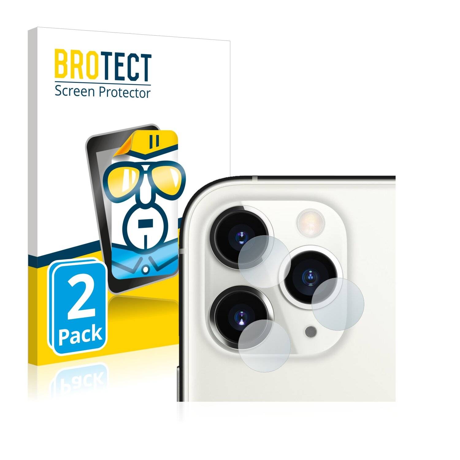 2x BROTECT HD-Clear Displayschutzfolie für Apple iPhone 11 Pro (NUR