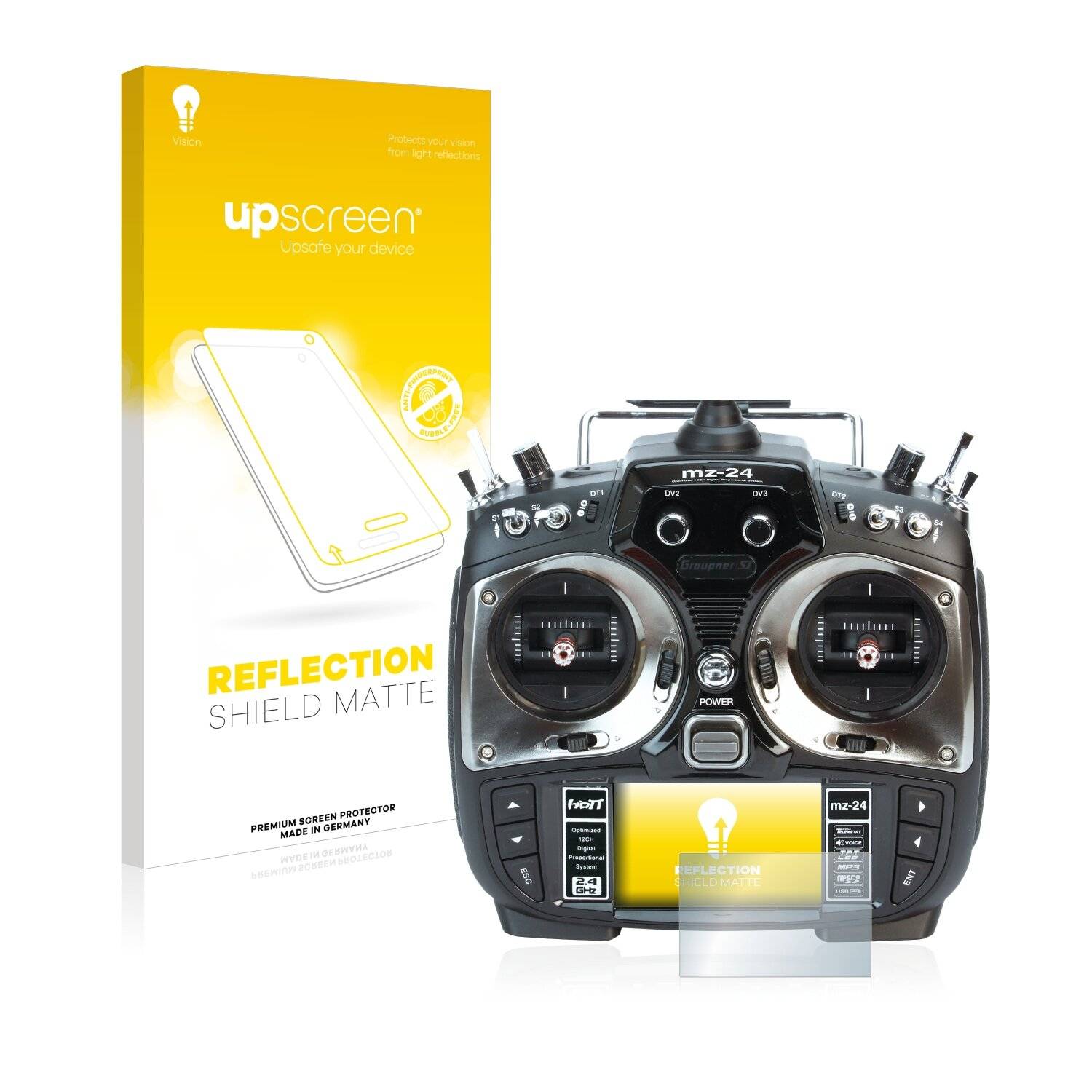 upscreen Reflection Shield Matte Premium Displayschutzfolie für Graupner