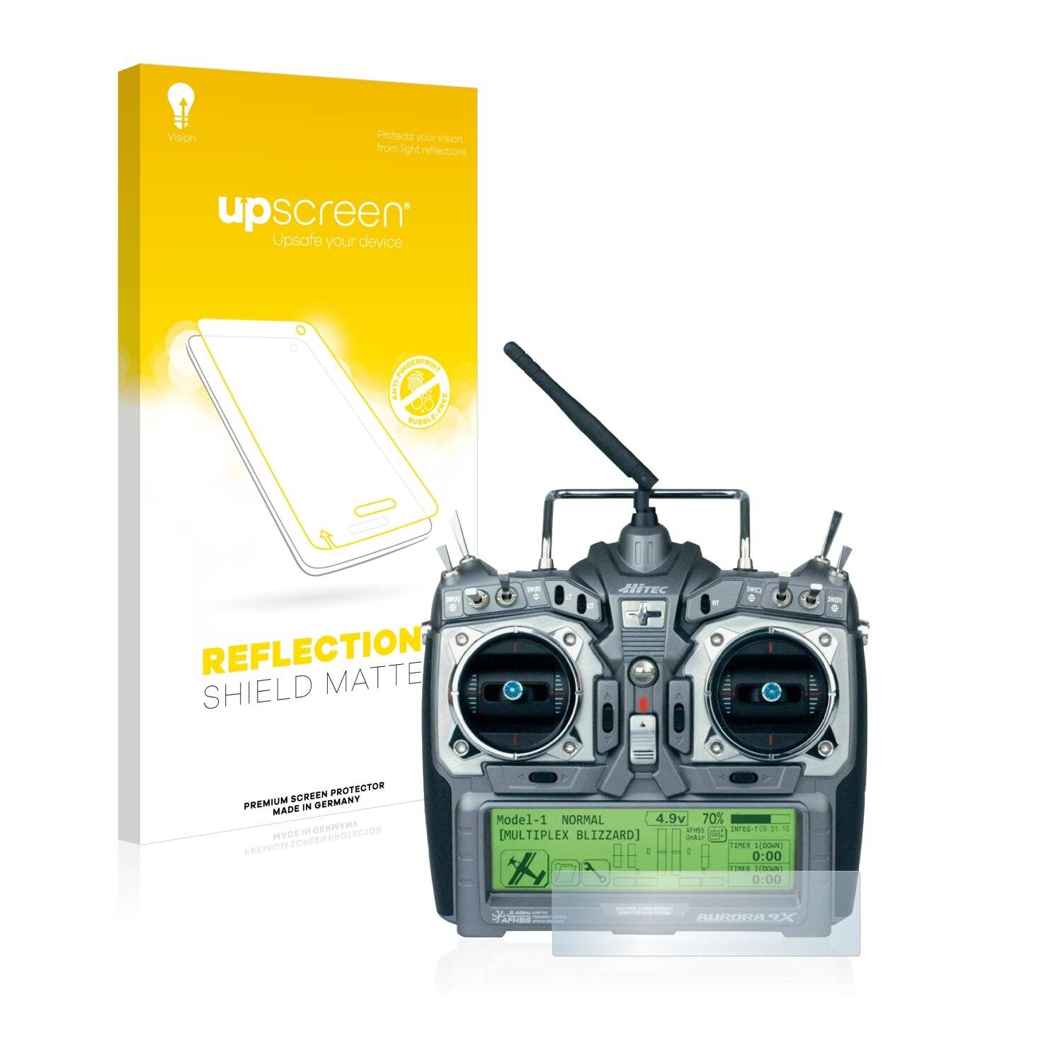 upscreen Reflection Shield Matte Premium Displayschutzfolie für Hitec Aurora