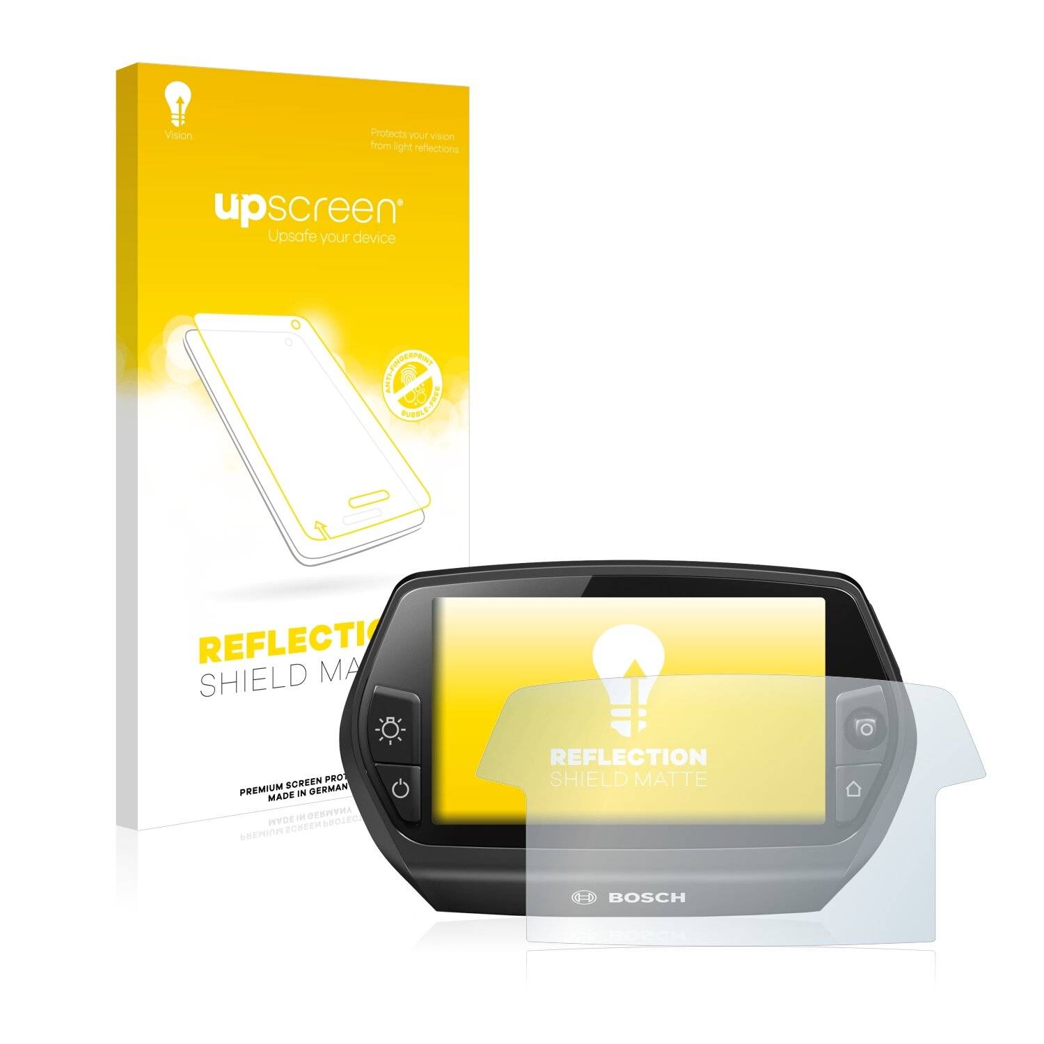 upscreen Reflection Shield Matte Premium Displayschutzfolie für Bosch Nyon