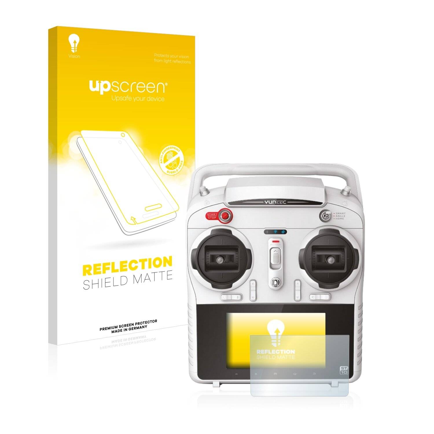 upscreen Reflection Shield Matte Premium Displayschutzfolie für Yuneec ST10 (inkl.
