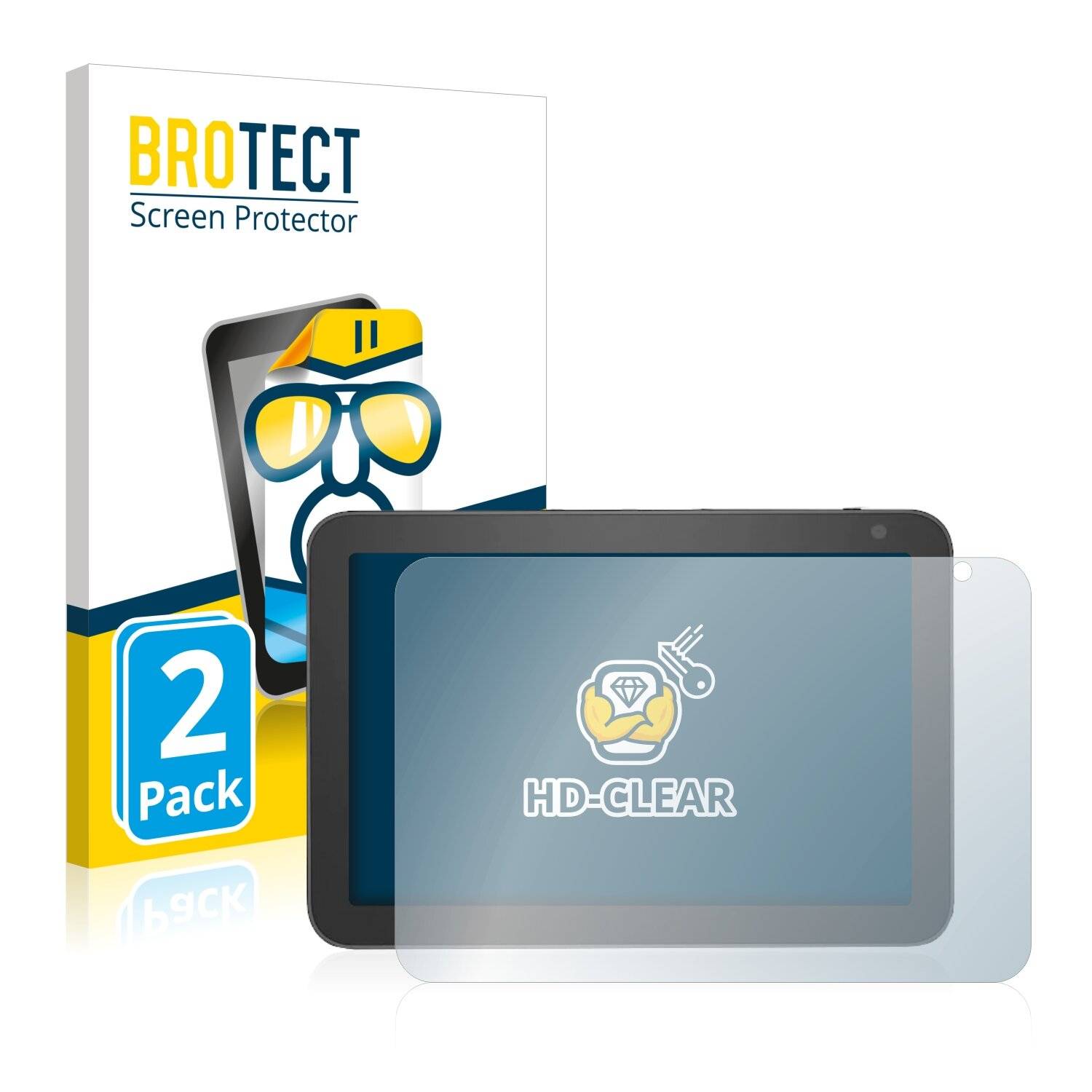 2x BROTECT HD-Clear Displayschutzfolie für Amazon Echo Show 8 (1.