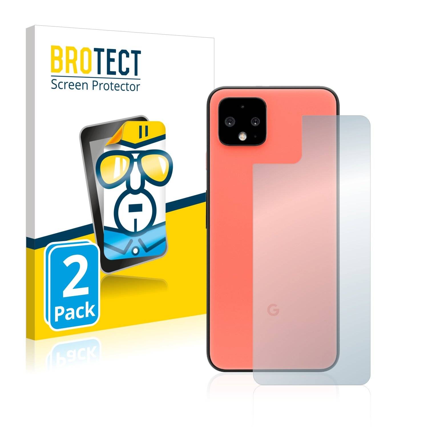 2x BROTECT HD-Clear Displayschutzfolie für Google Pixel 4 XL