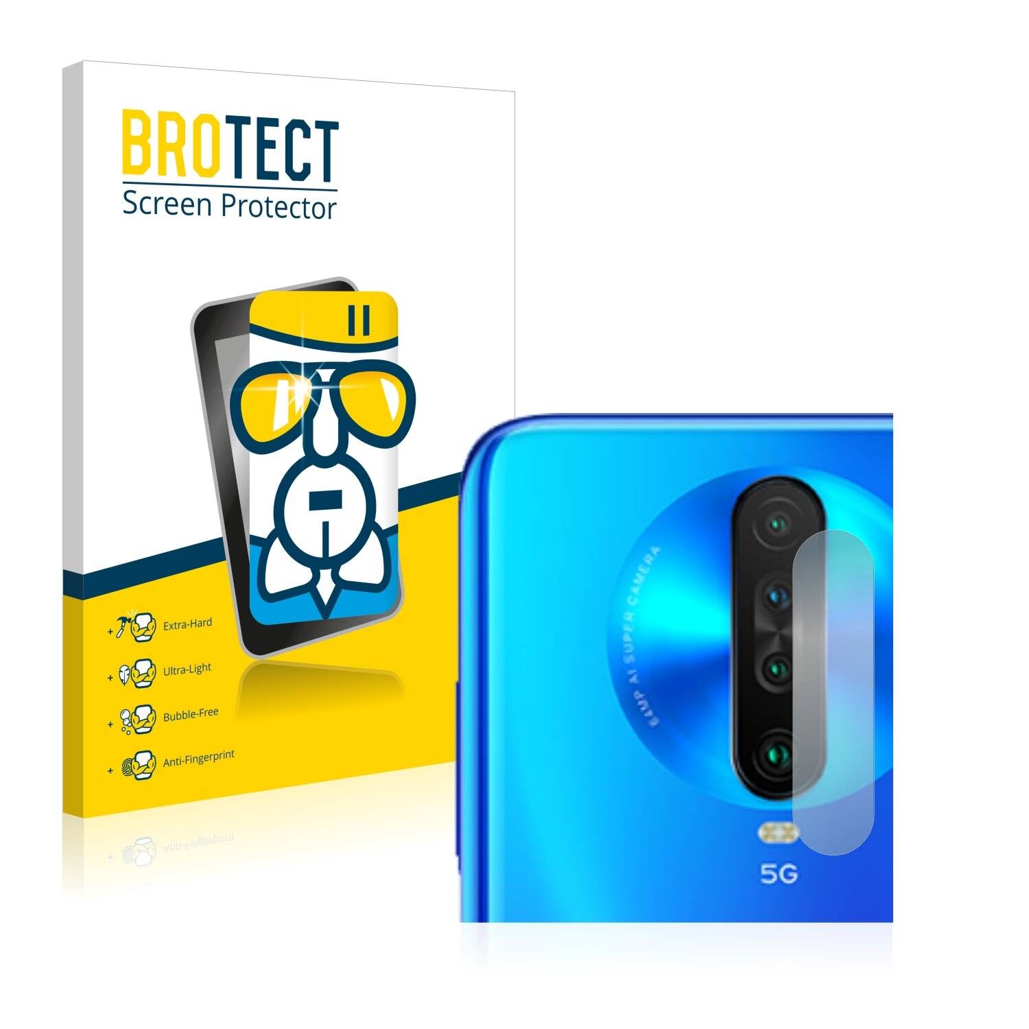 BROTECT AirGlass Schutzglas Folie für Xiaomi Poco X2 (NUR