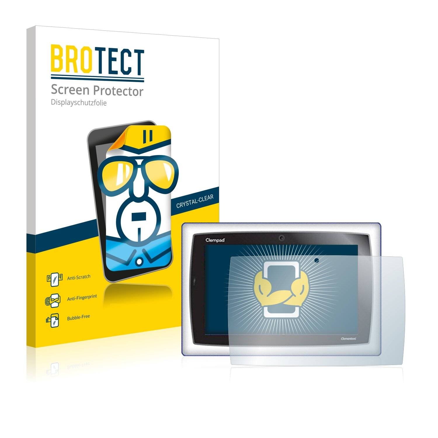 2x BROTECT HD-Clear Displayschutzfolie für Clementoni Clempad 6+ 13696 2014