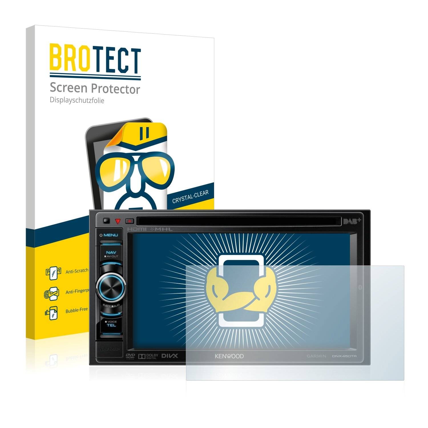 2x BROTECT HD-Clear Displayschutzfolie für Kenwood