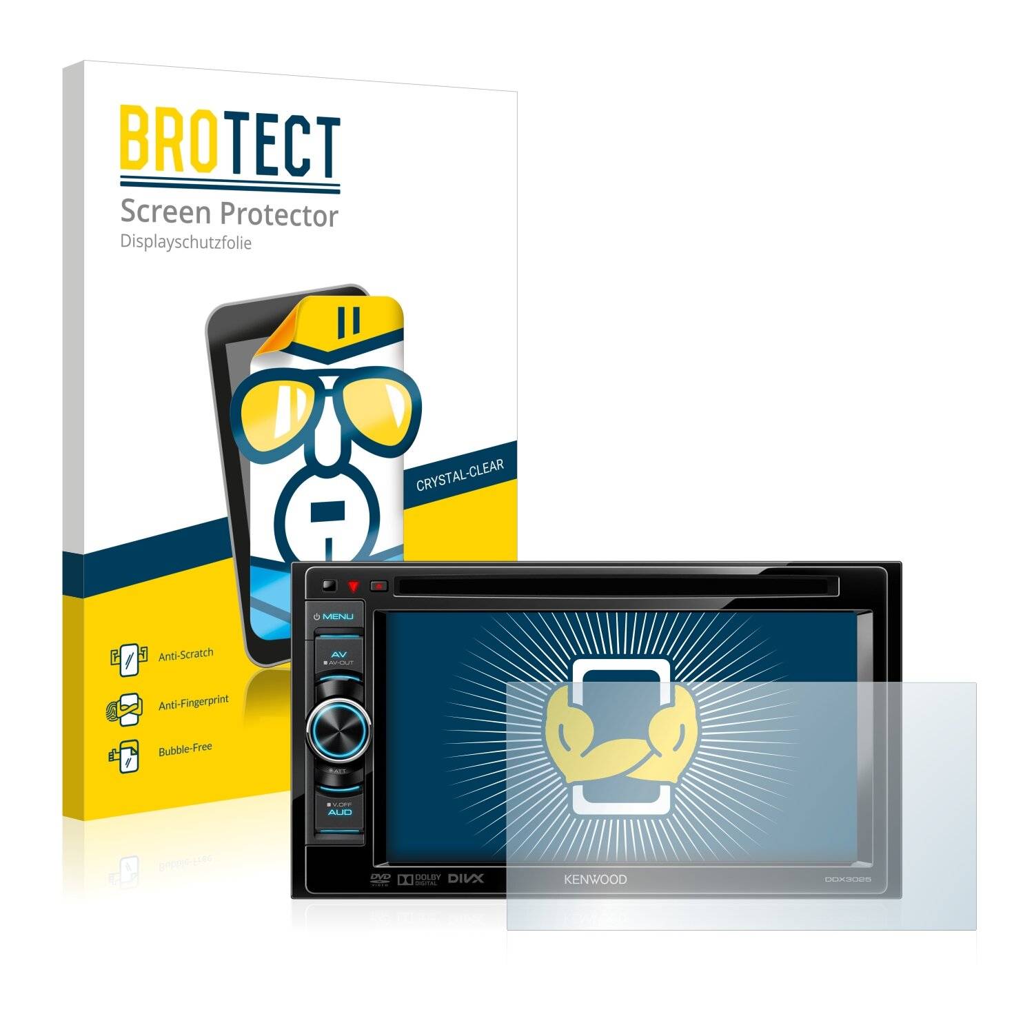 2x BROTECT HD-Clear Displayschutzfolie für Kenwood