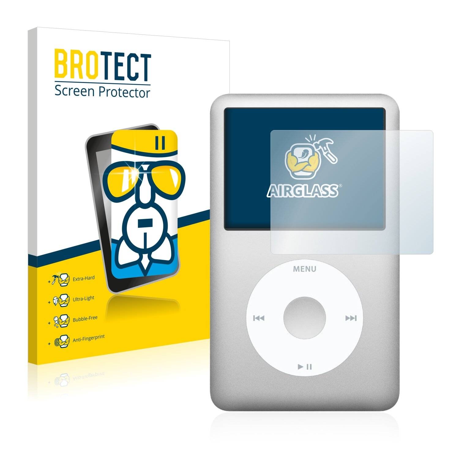 BROTECT AirGlass Schutzglas Folie für Apple iPod classic 120 GB (7.