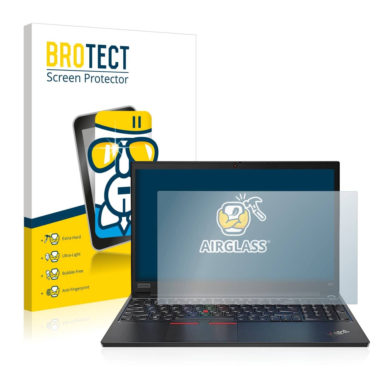 BROTECT AirGlass Schutzglas Folie für Lenovo ThinkPad
