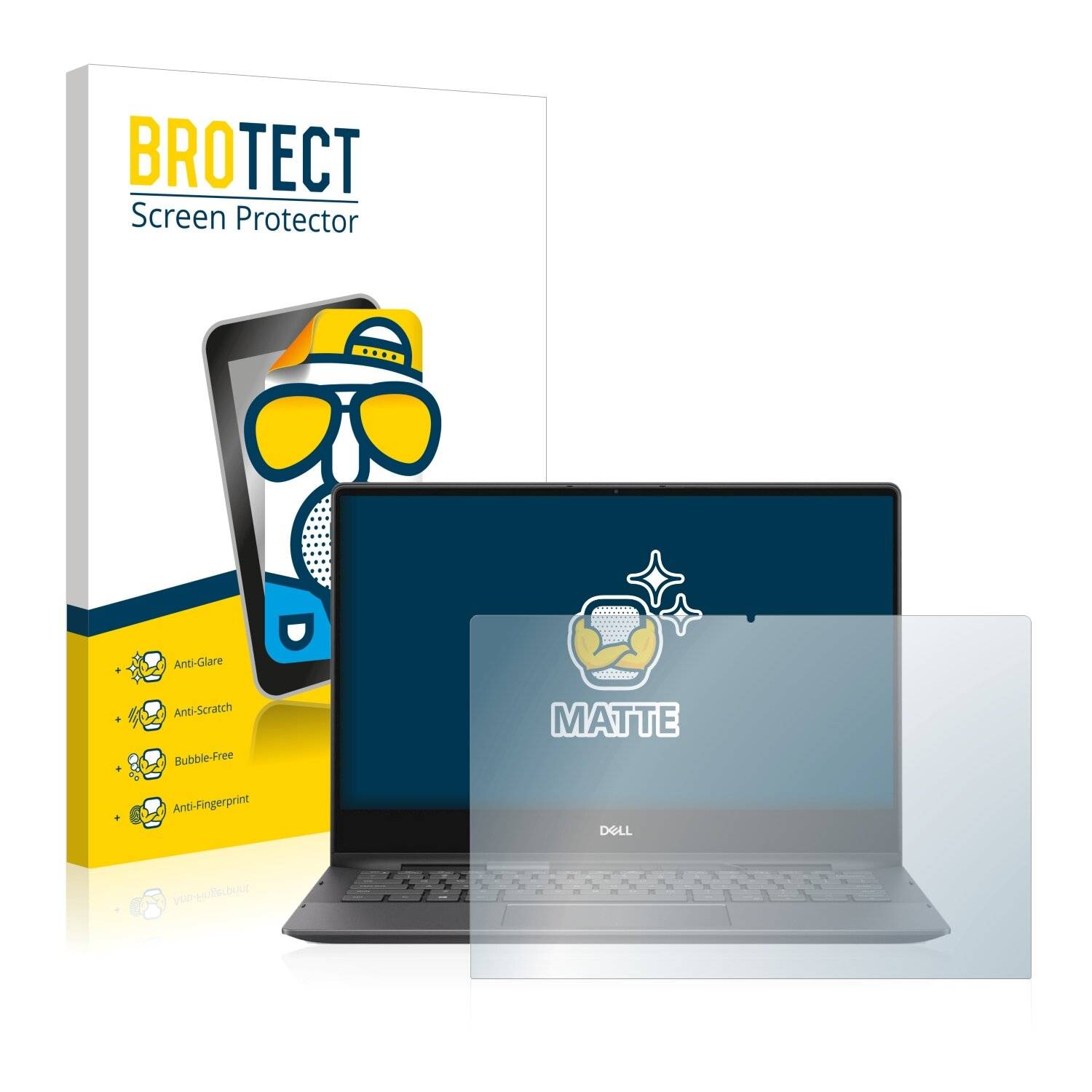 BROTECT Matte Displayschutzfolie für Dell Inspiron 13 7391 2-in-1 - Entspiegelt,