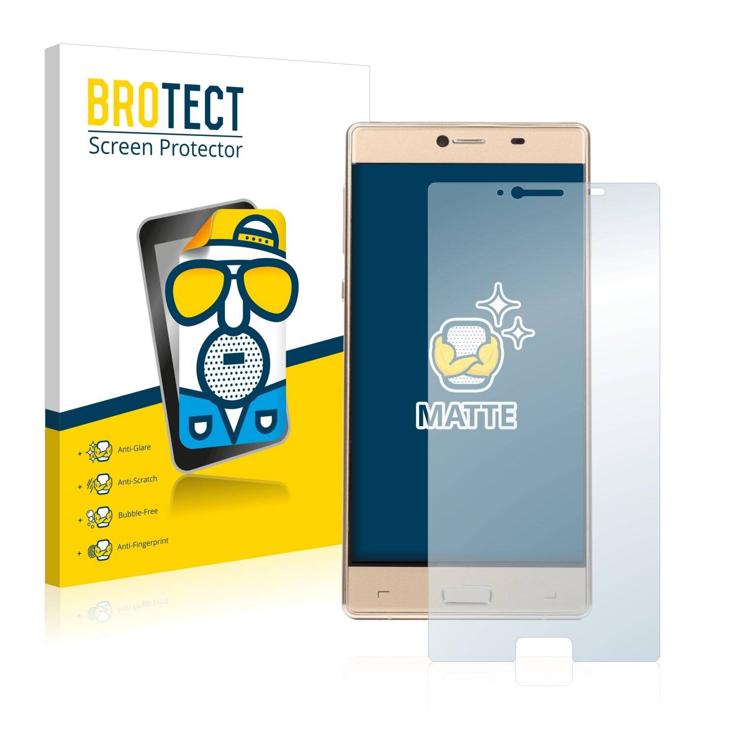 2x BROTECT Matte Displayschutzfolie für Elephone M2 - Entspiegelt,