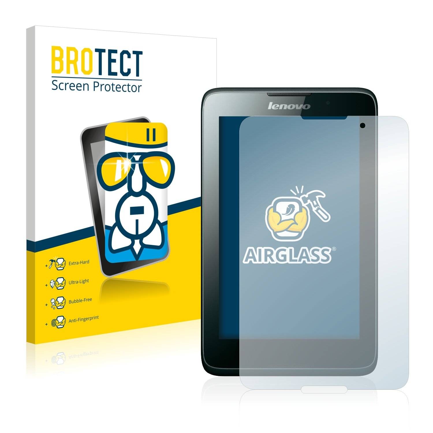 BROTECT AirGlass Schutzglas Folie für Lenovo Tab