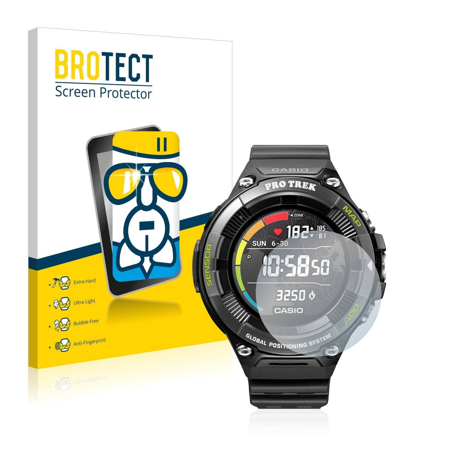 BROTECT AirGlass Schutzglas Folie für Casio