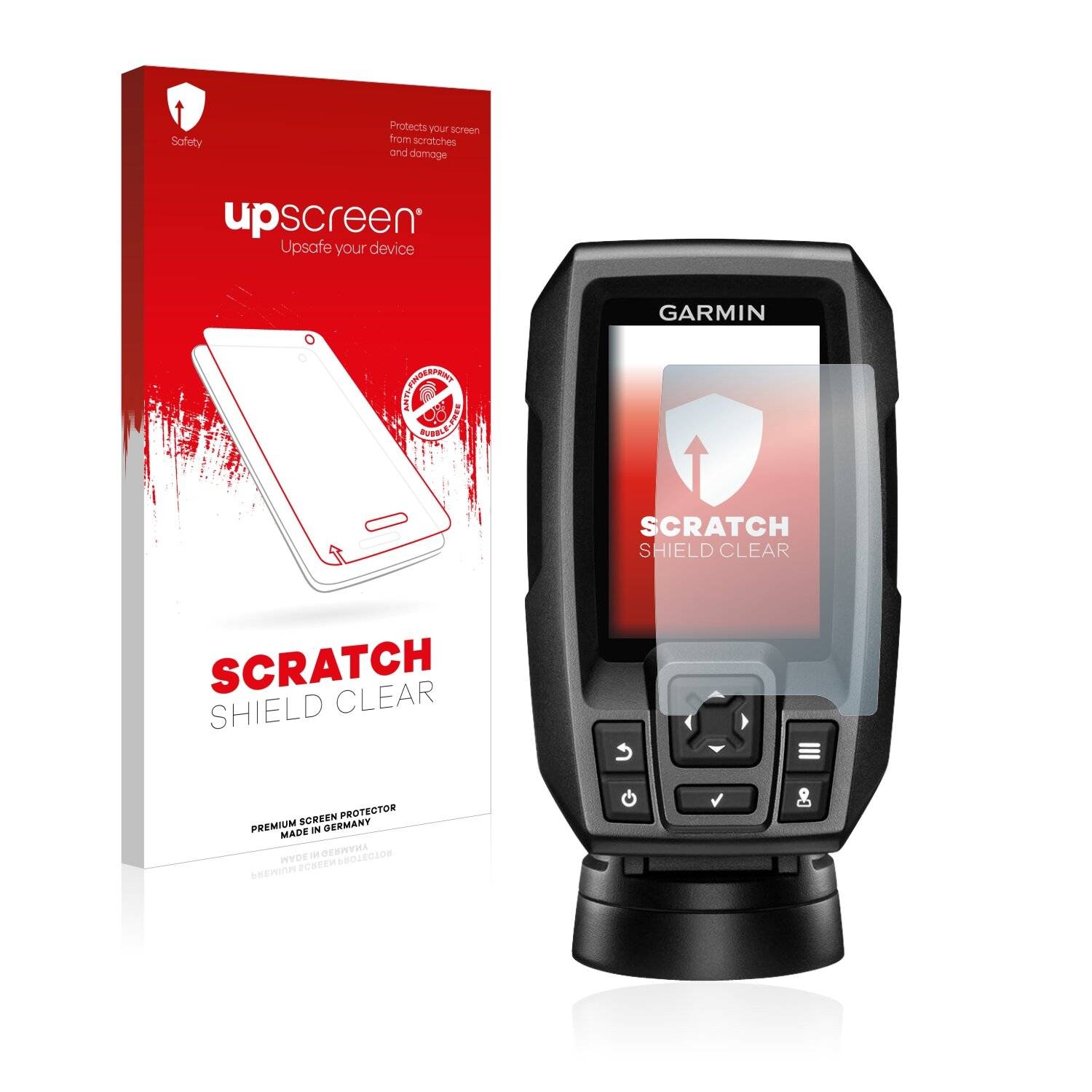 upscreen Scratch Shield Clear Premium Displayschutzfolie für Garmin Striker