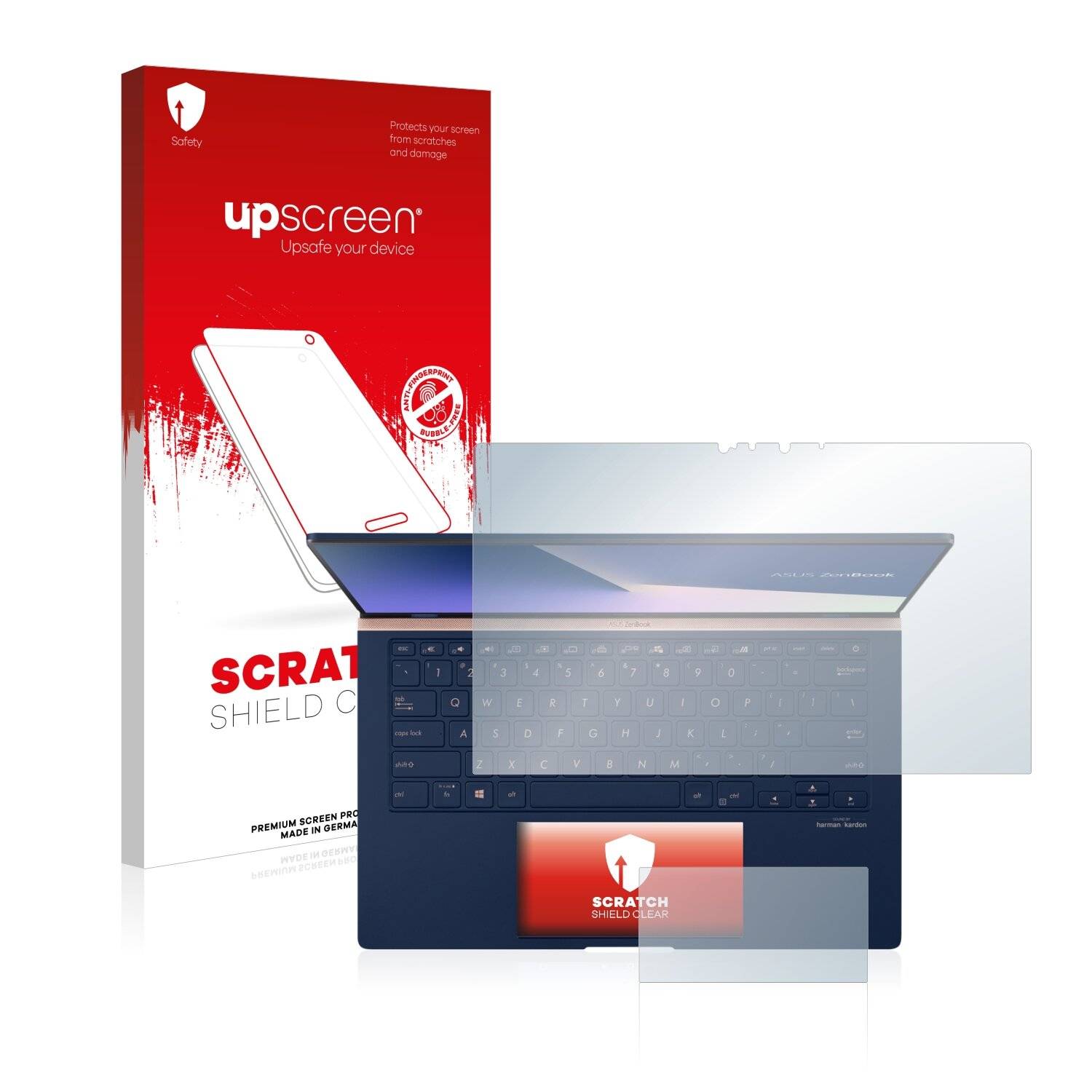 upscreen Scratch Shield Clear Premium Displayschutzfolie für Asus ZenBook 14