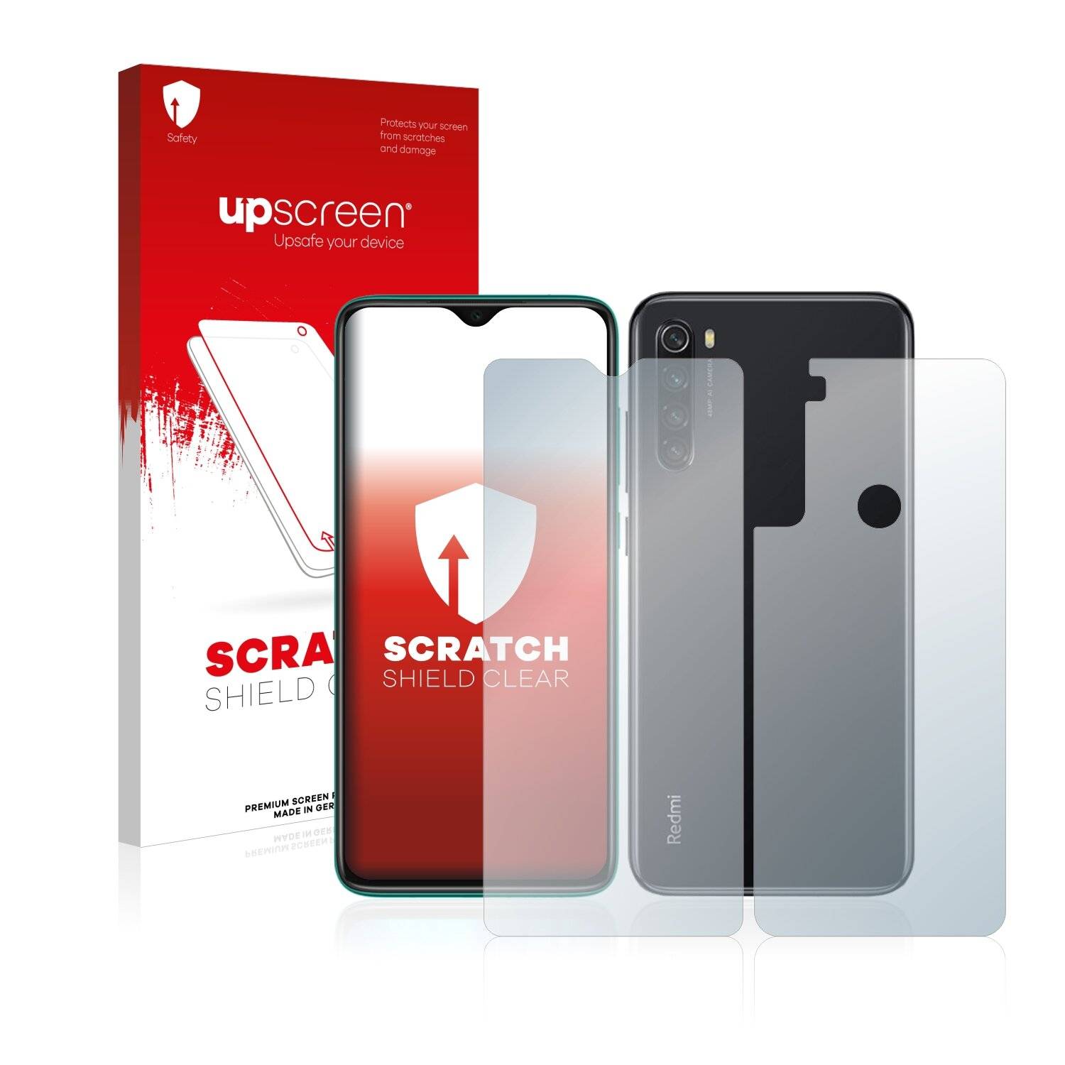 upscreen Scratch Shield Clear Premium Displayschutzfolie für Xiaomi Redmi Note 8 2019
