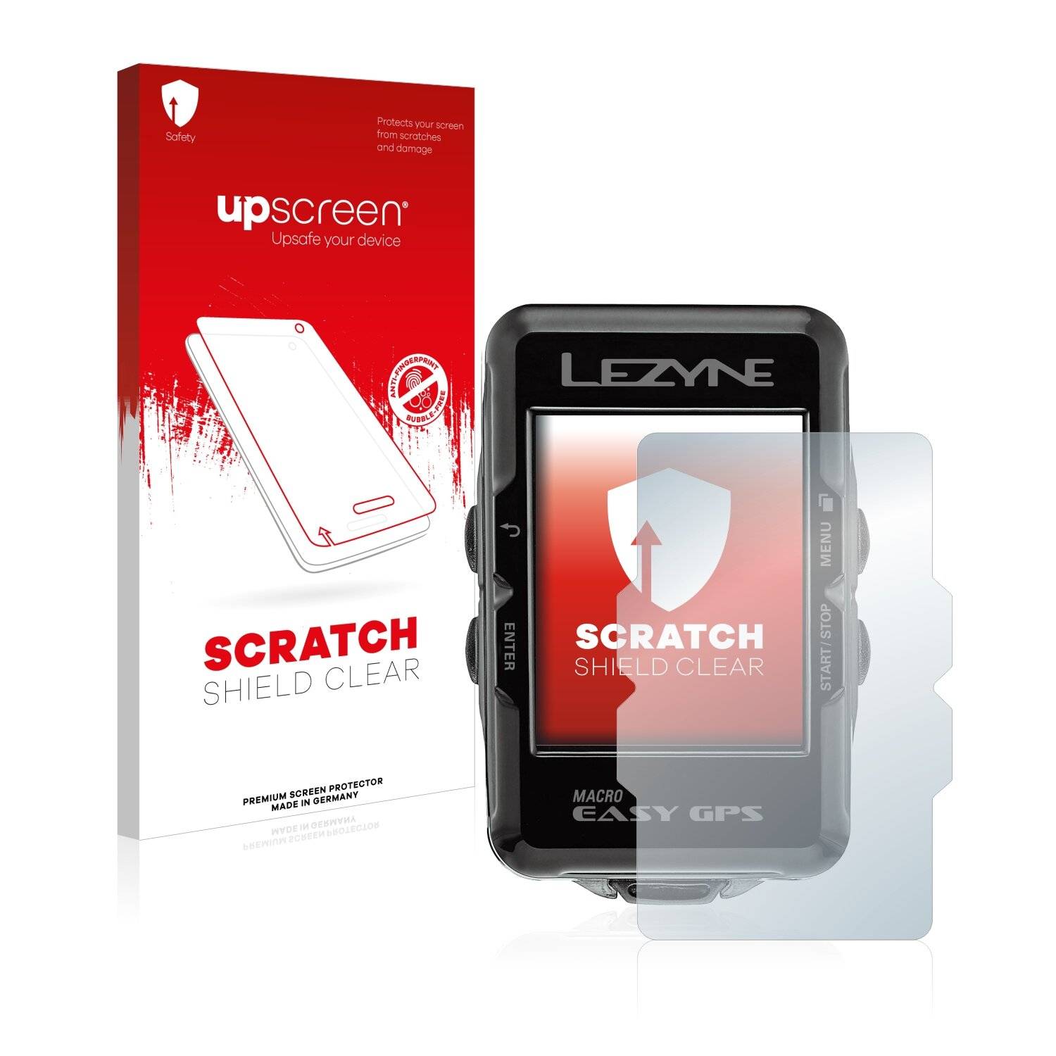 upscreen Scratch Shield Clear Premium Displayschutzfolie für Lezyne Macro Easy