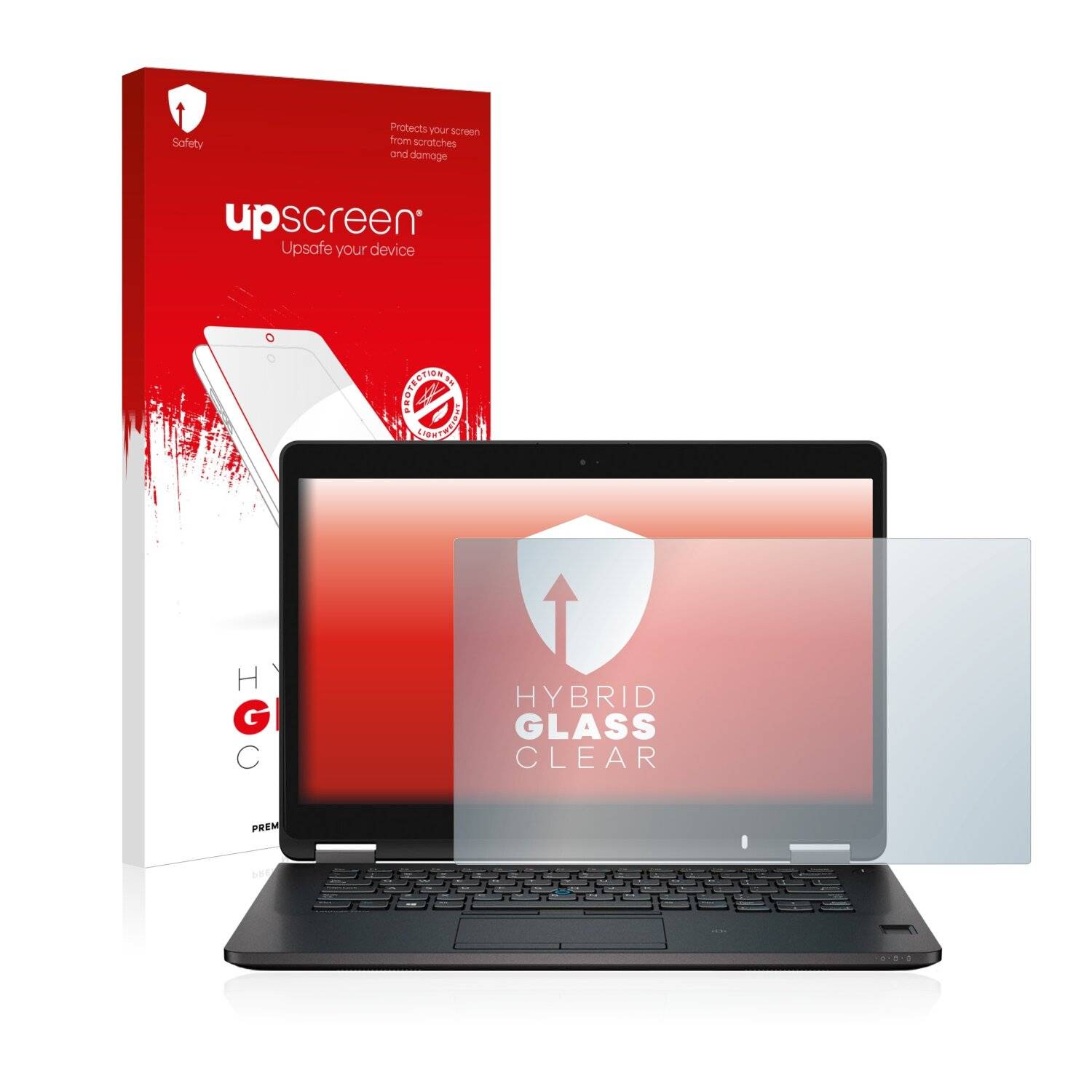 upscreen Hybrid Glass Clear Premium Schutzglas Folie für Dell Latitude 14 E7470