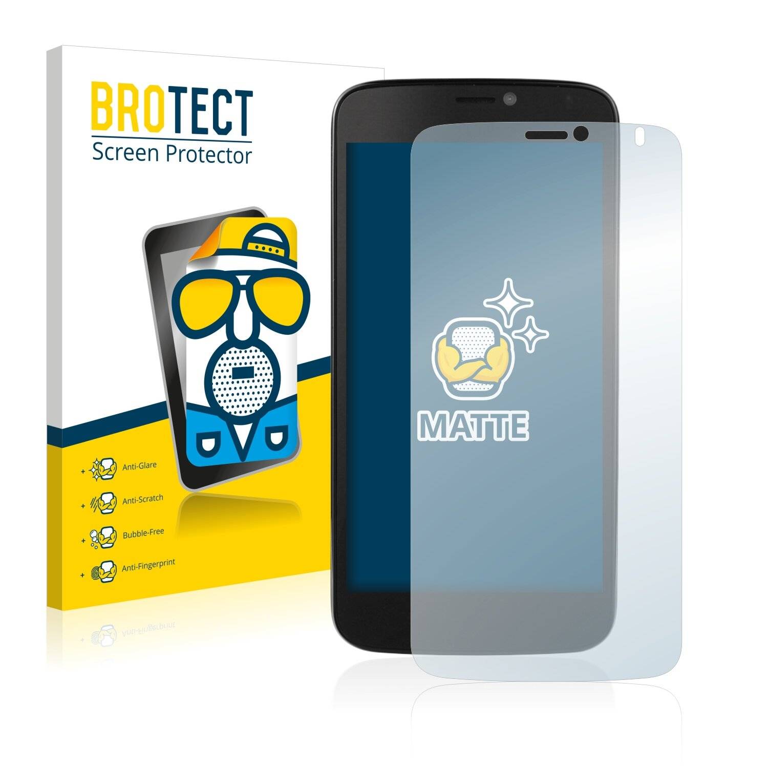 2x BROTECT Matte Displayschutzfolie für Prestigio MultiPhone 3502 DUO - Entspiegelt,