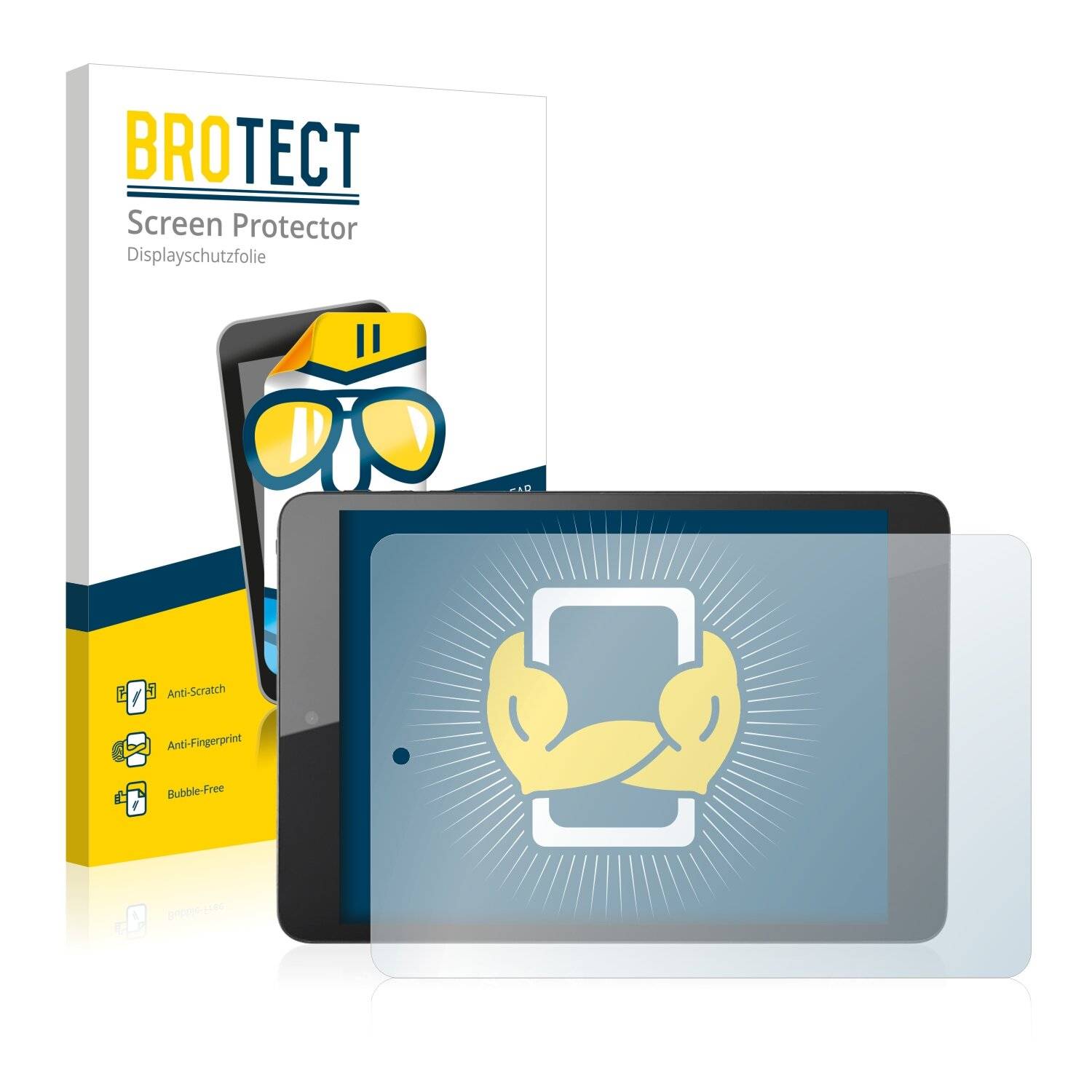 2x BROTECT HD-Clear Displayschutzfolie für Brondi Shiny Tab