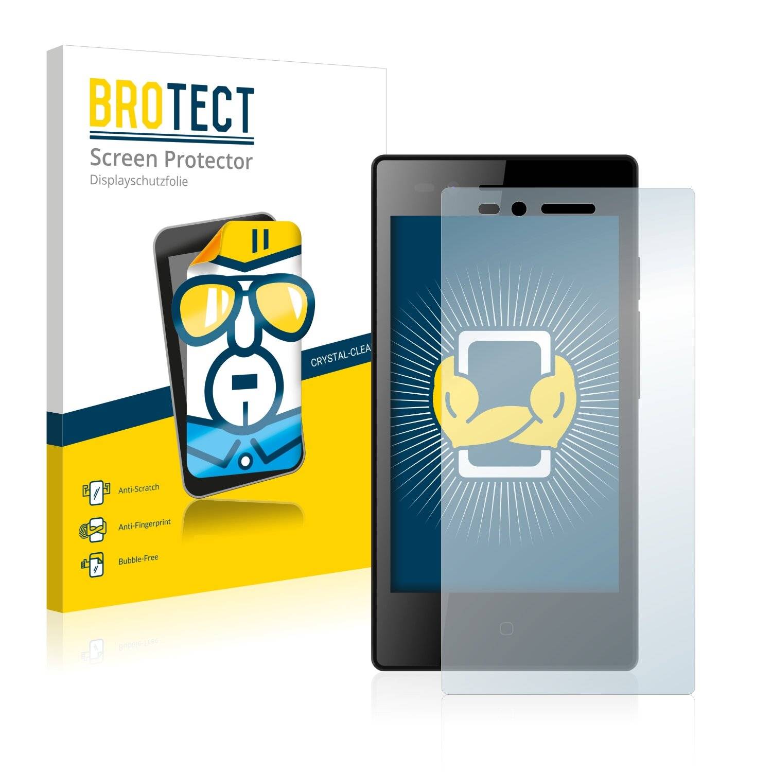 2x BROTECT HD-Clear Displayschutzfolie für Siswoo A4+