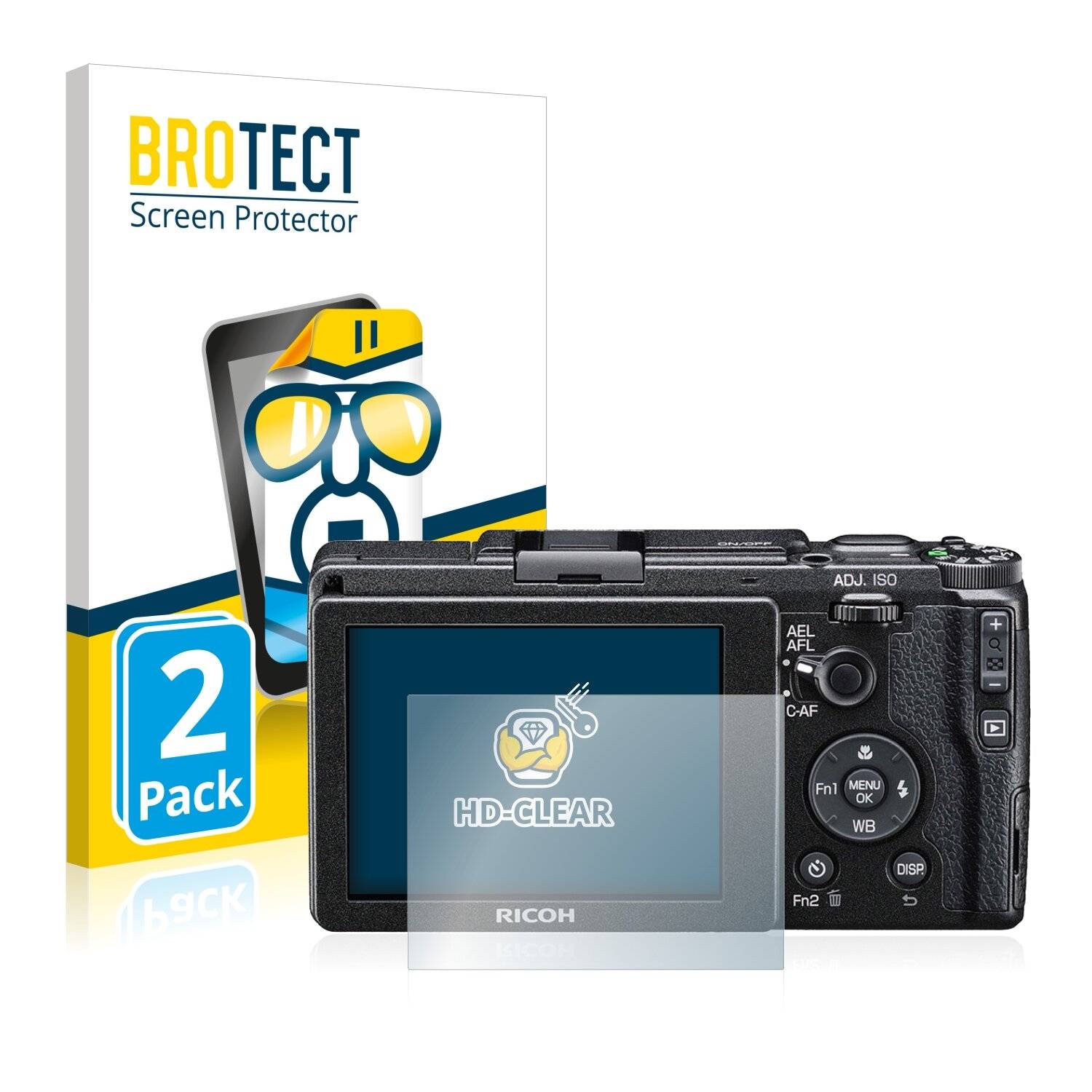 2x BROTECT HD-Clear Displayschutzfolie für Ricoh GR II