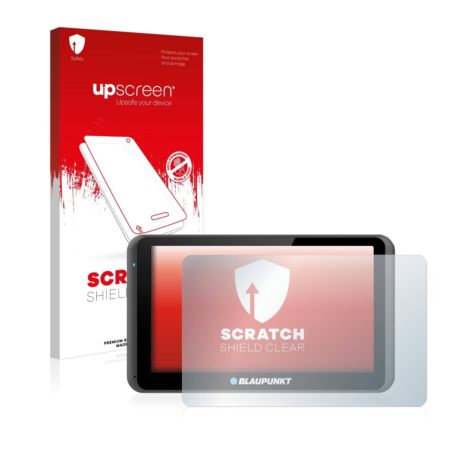 upscreen Scratch Shield Clear Premium Displayschutzfolie für Blaupunkt TravelPilot 63y CE
