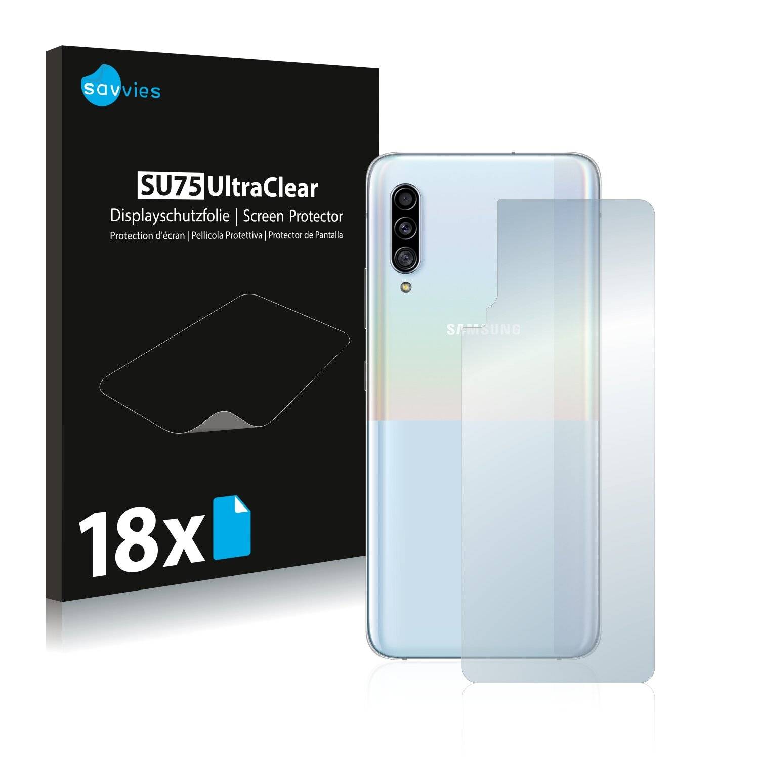18x Savvies SU75 Displayschutzfolie für Samsung Galaxy A90 5G