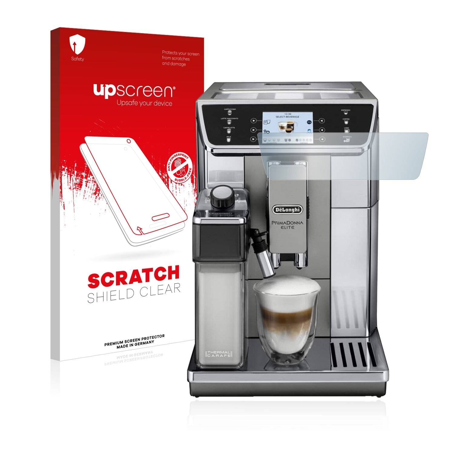 upscreen Scratch Shield Clear Premium Displayschutzfolie für DeLonghi Primadonna Elite