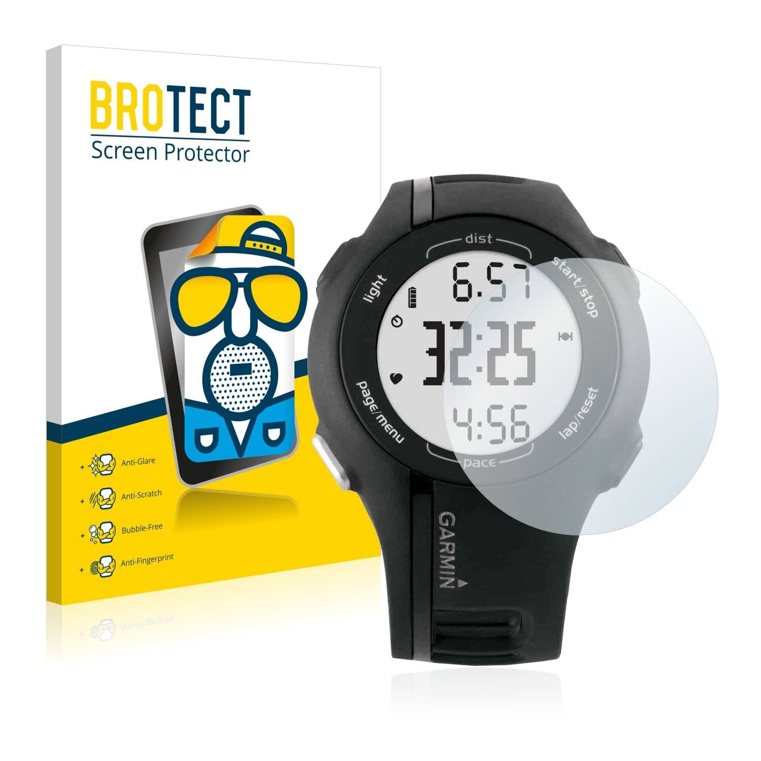 2x BROTECT Matte Displayschutzfolie für Garmin Forerunner 210 - Entspiegelt,