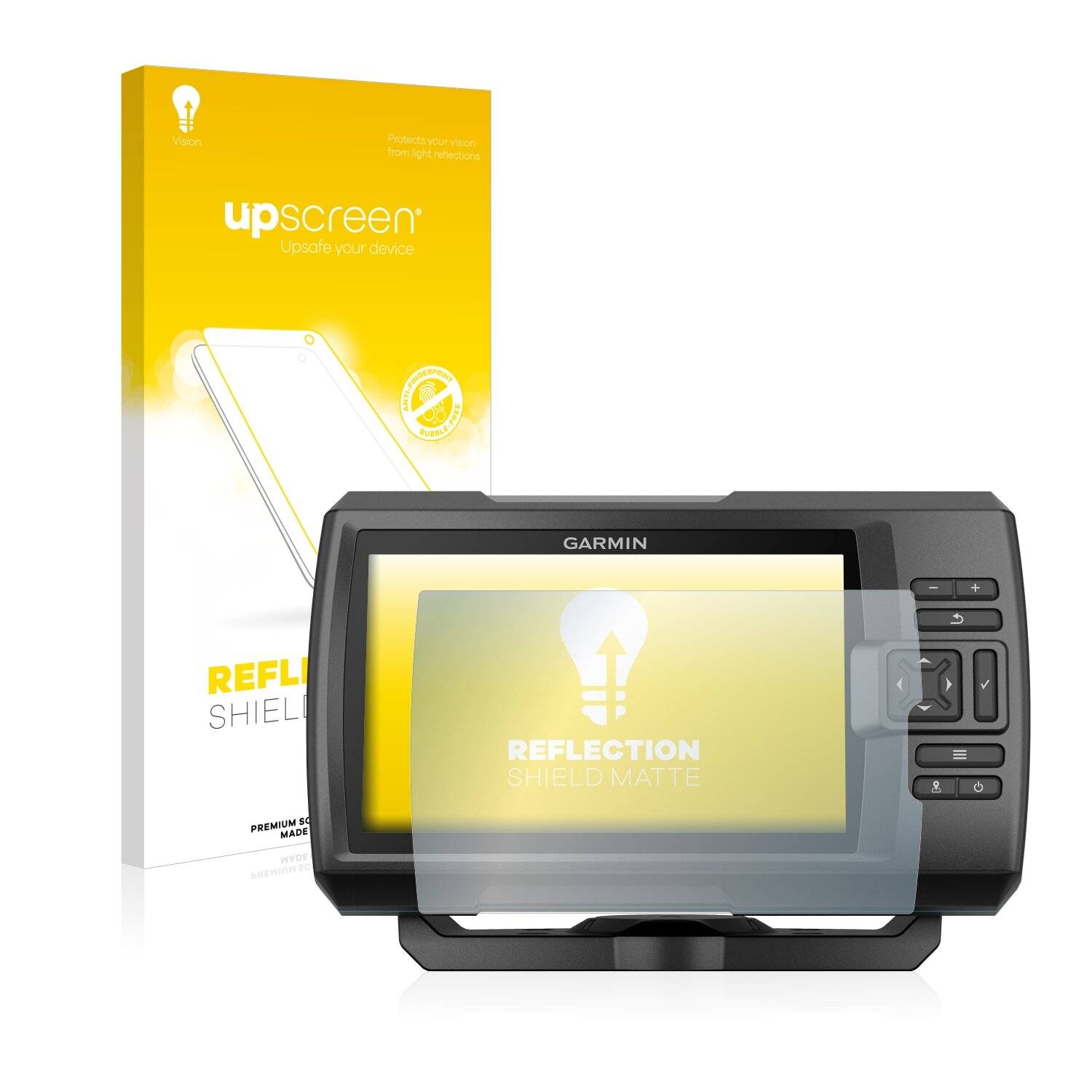 upscreen Reflection Shield Matte Premium Displayschutzfolie für Garmin Striker Plus
