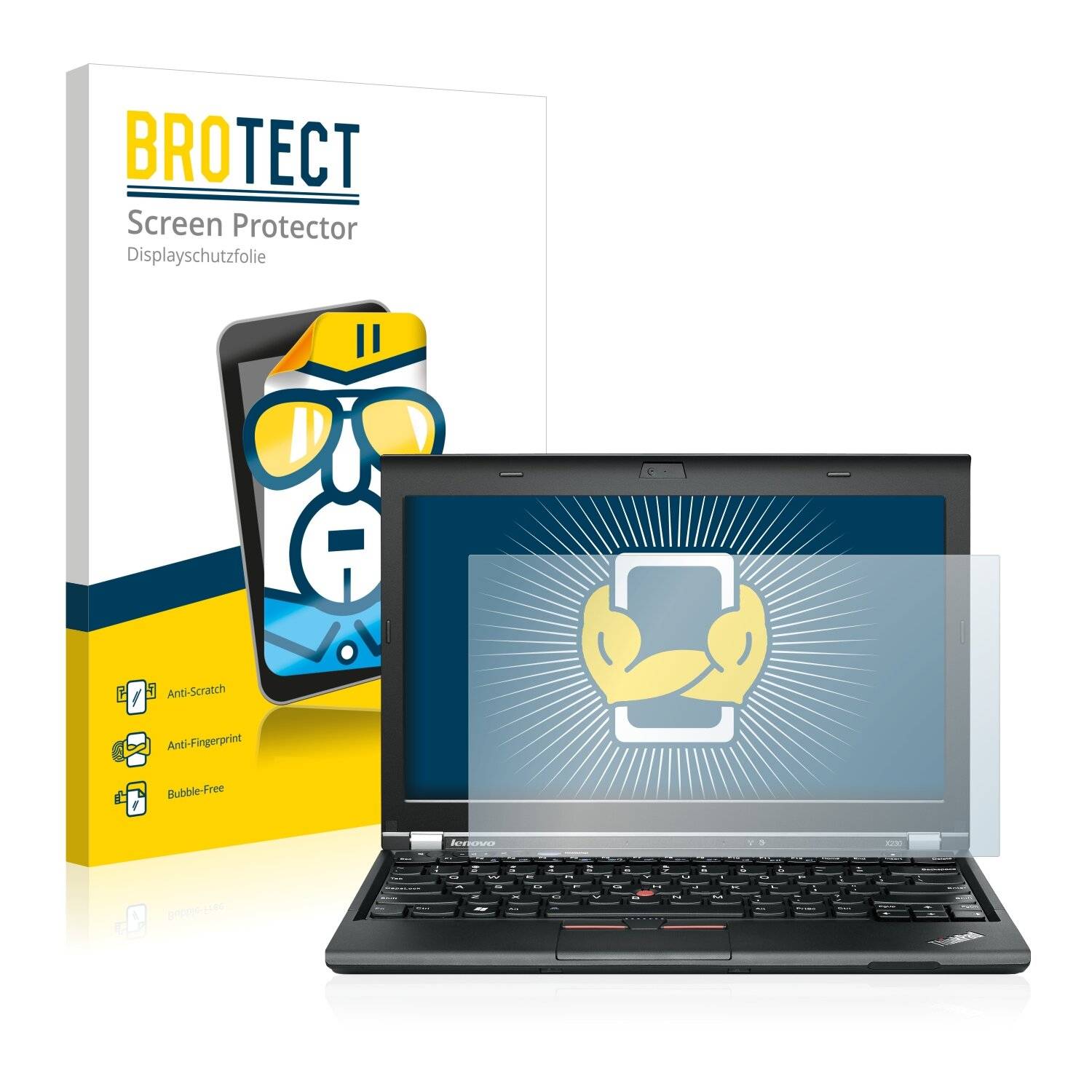 2x BROTECT HD-Clear Displayschutzfolie für IBM Lenovo ThinkPad