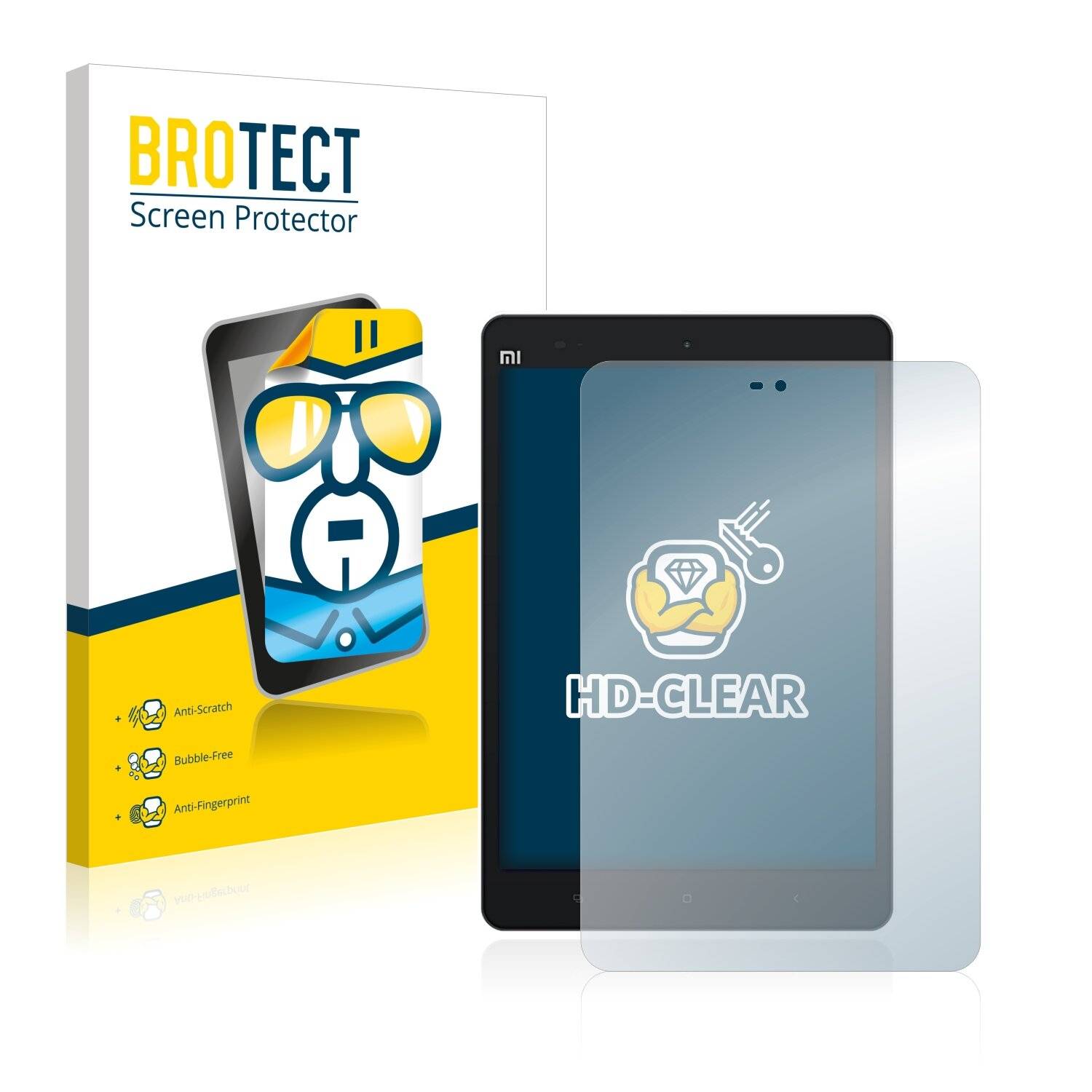 2x BROTECT HD-Clear Displayschutzfolie für Xiaomi Mi Pad