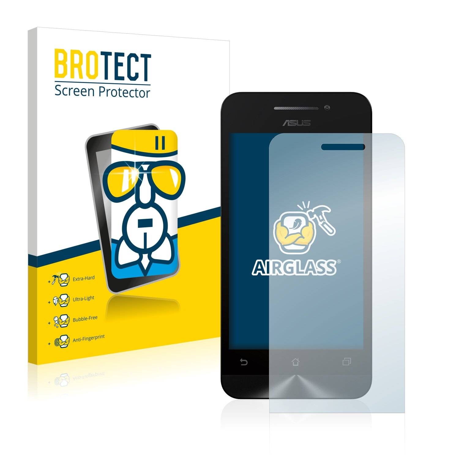 BROTECT AirGlass Schutzglas Folie für Asus ZenFone 4