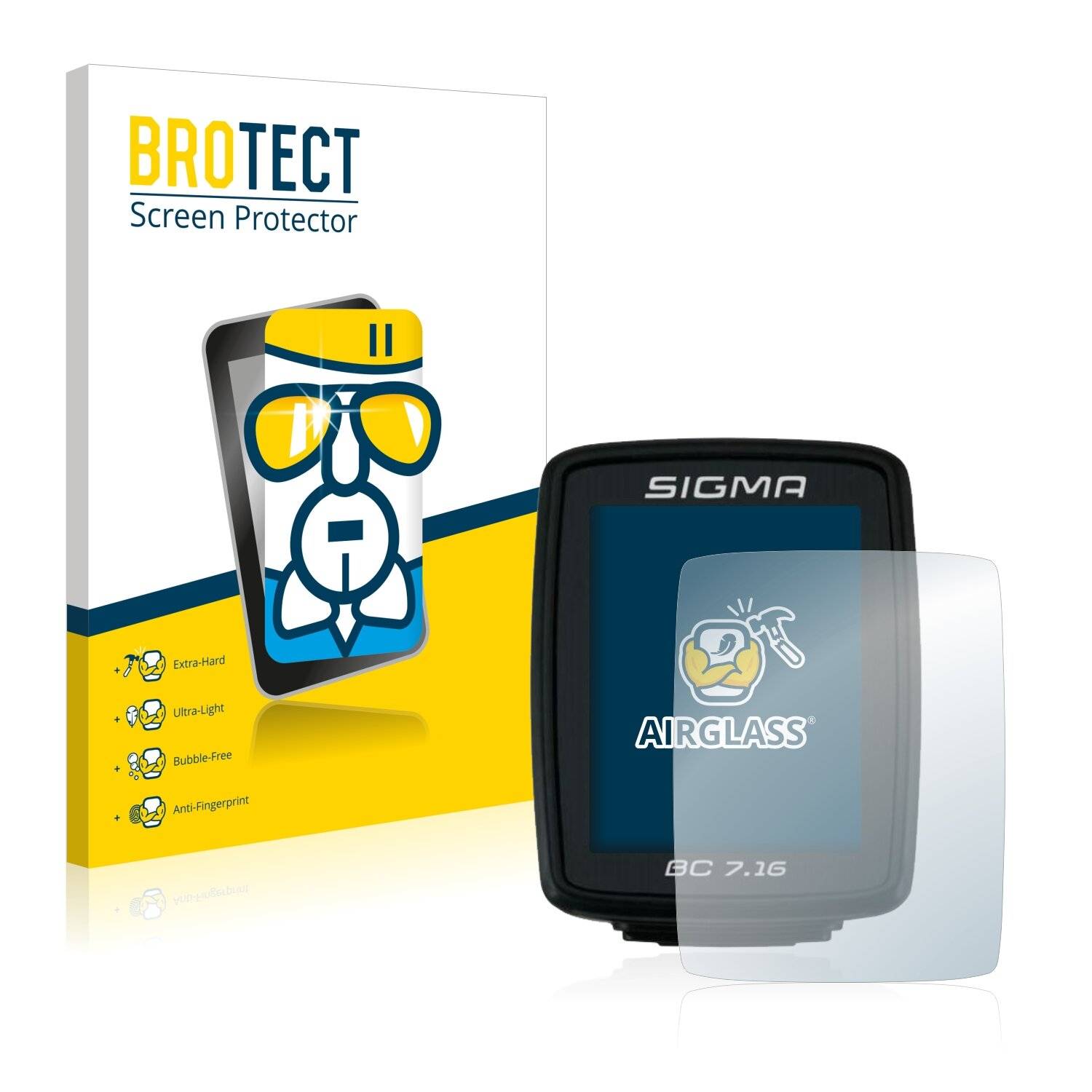 BROTECT AirGlass Schutzglas Folie für Sigma BC